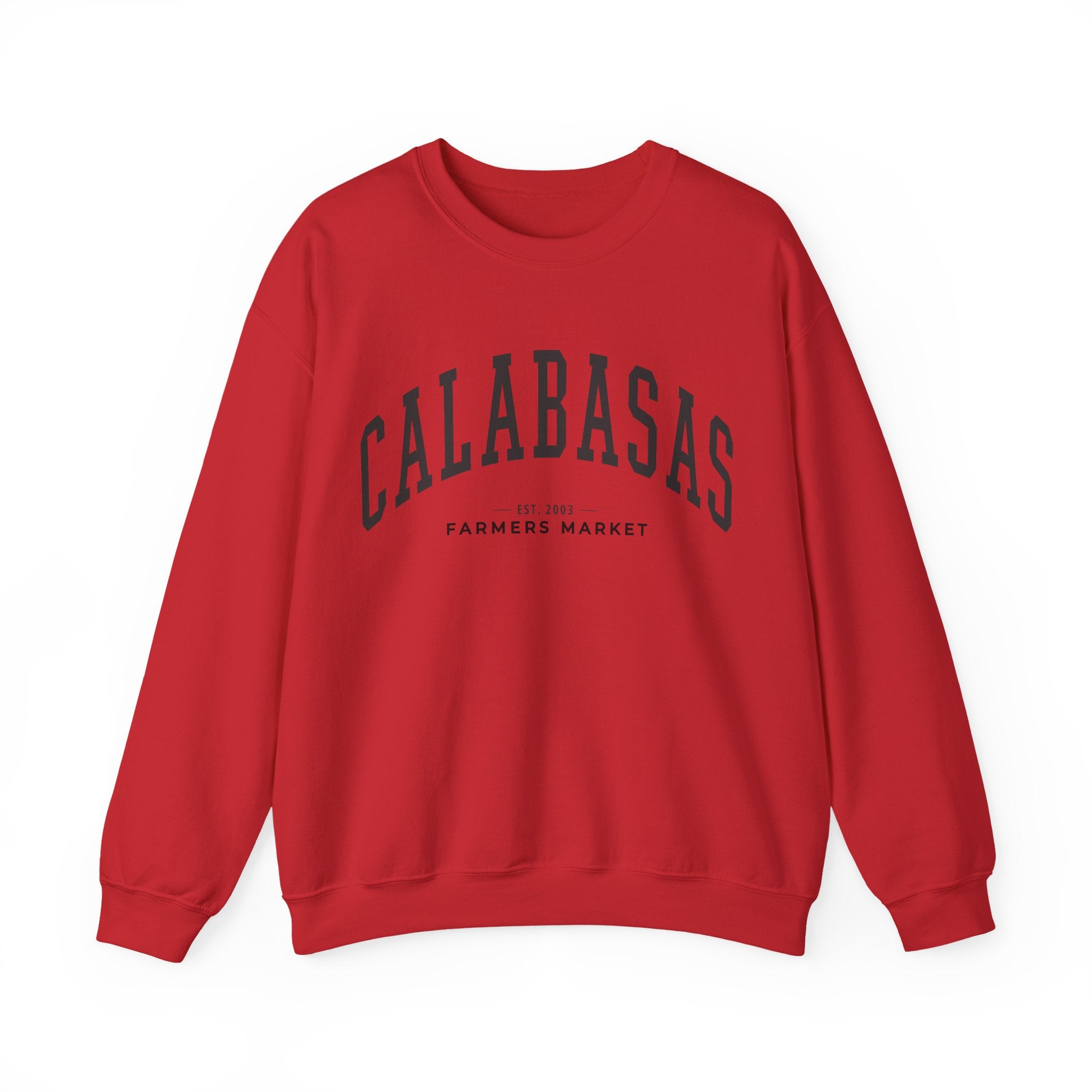 Calabasas Farmers Market Collegiate Crewneck (Large City Text)
