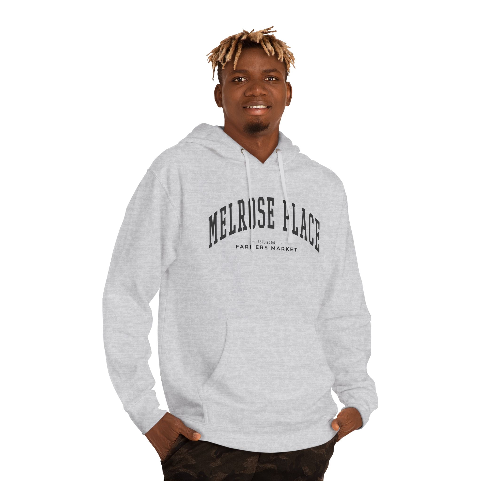 Melrose Place Farmers Market Collegiate Hoodie (Large City Text)