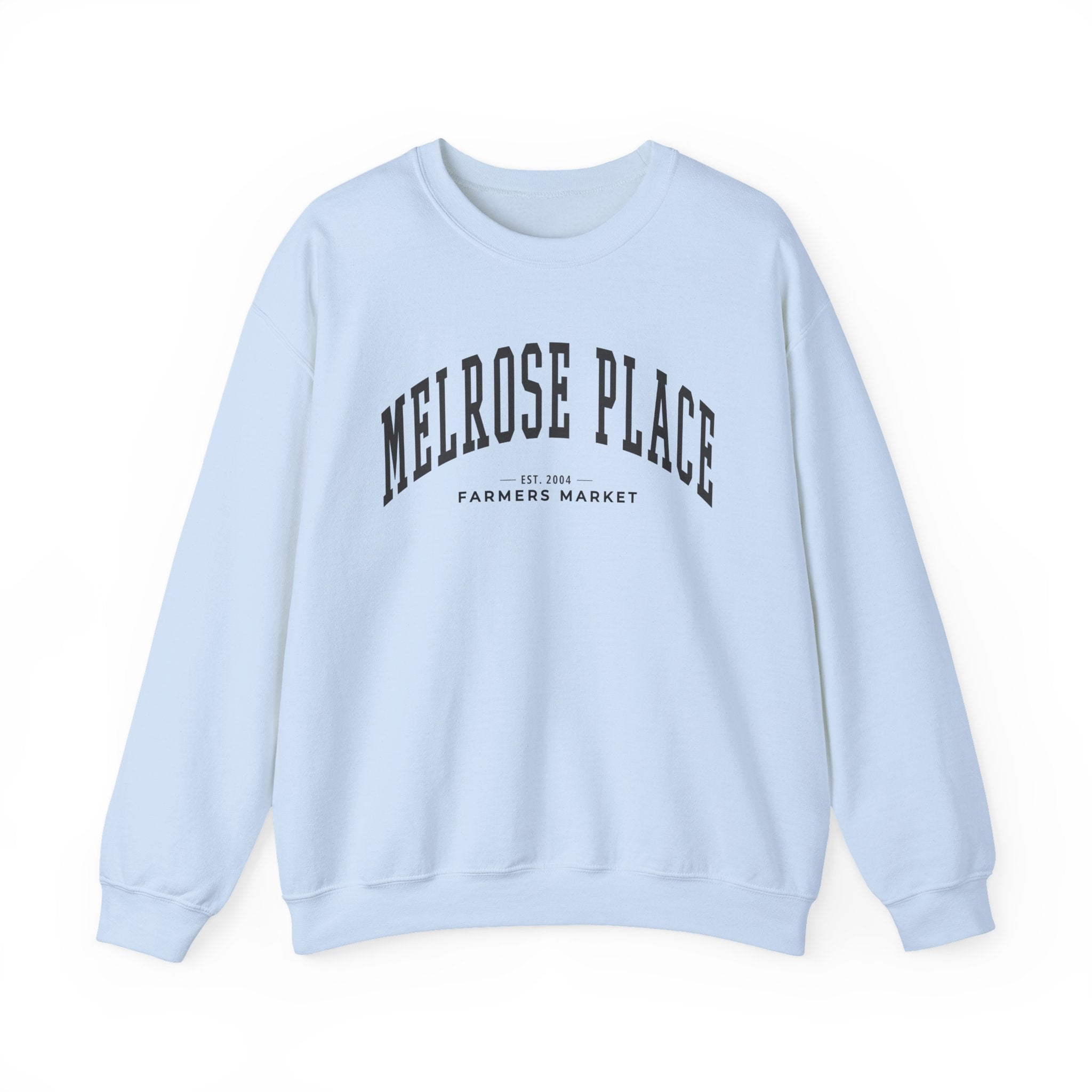 Melrose Place Farmers Market Collegiate Crewneck (Large City Text)