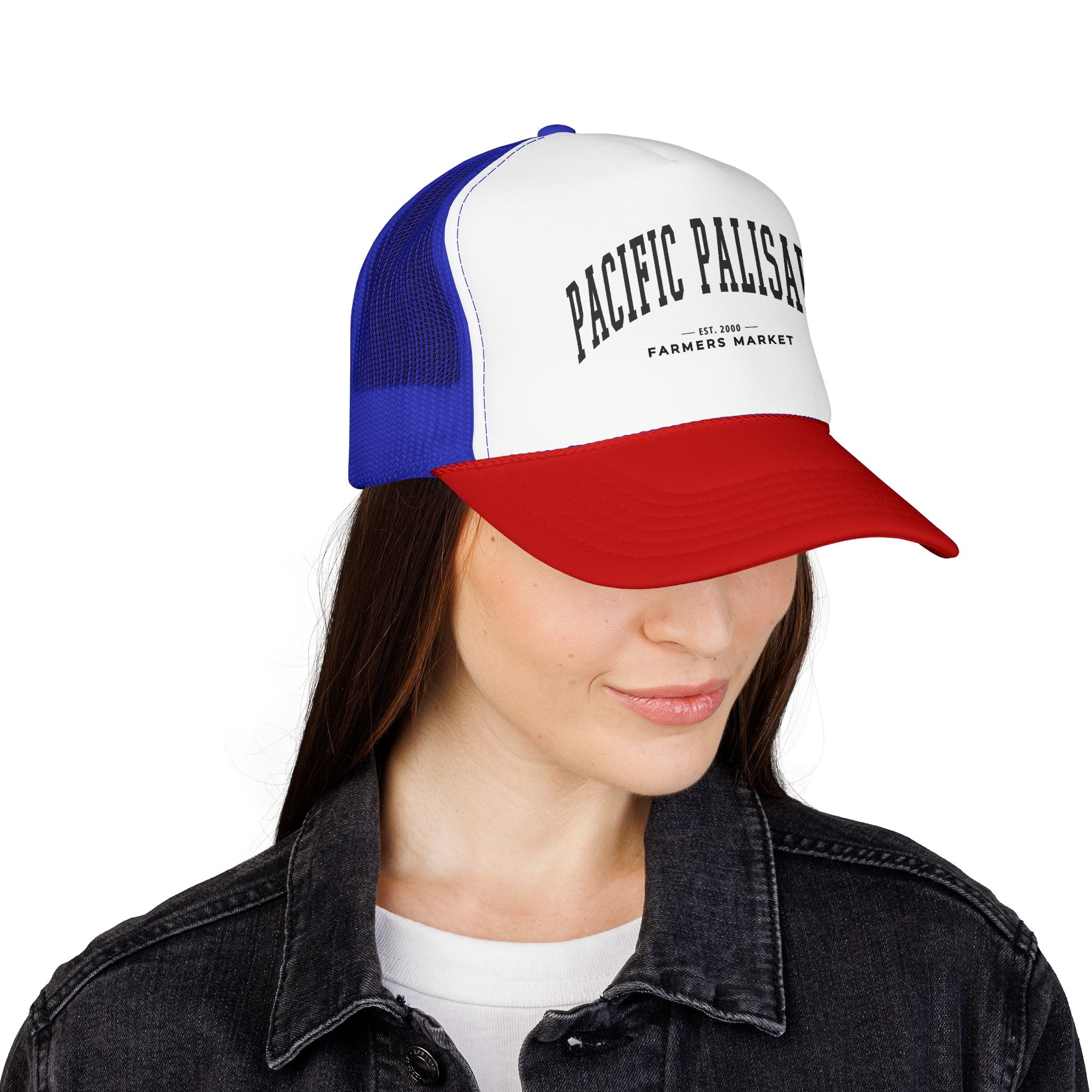 Pacific Palisades Market Trucker Hat (Large City Text)