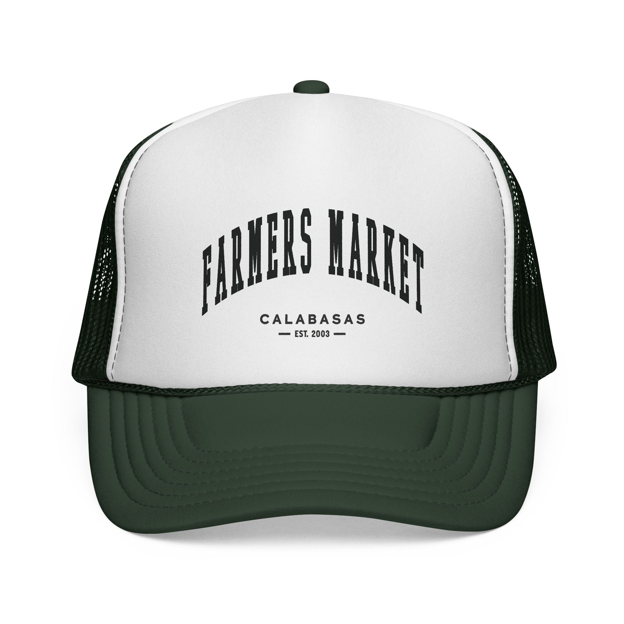 Calabasas Farmers Market Trucker Hat (Small City Text)