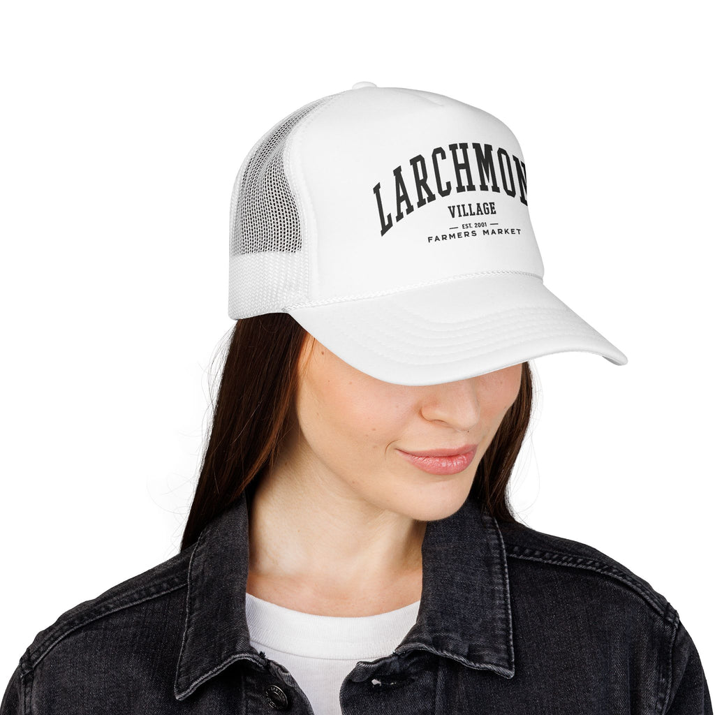 Larchmont Village Market Trucker Hat (Large City Text)