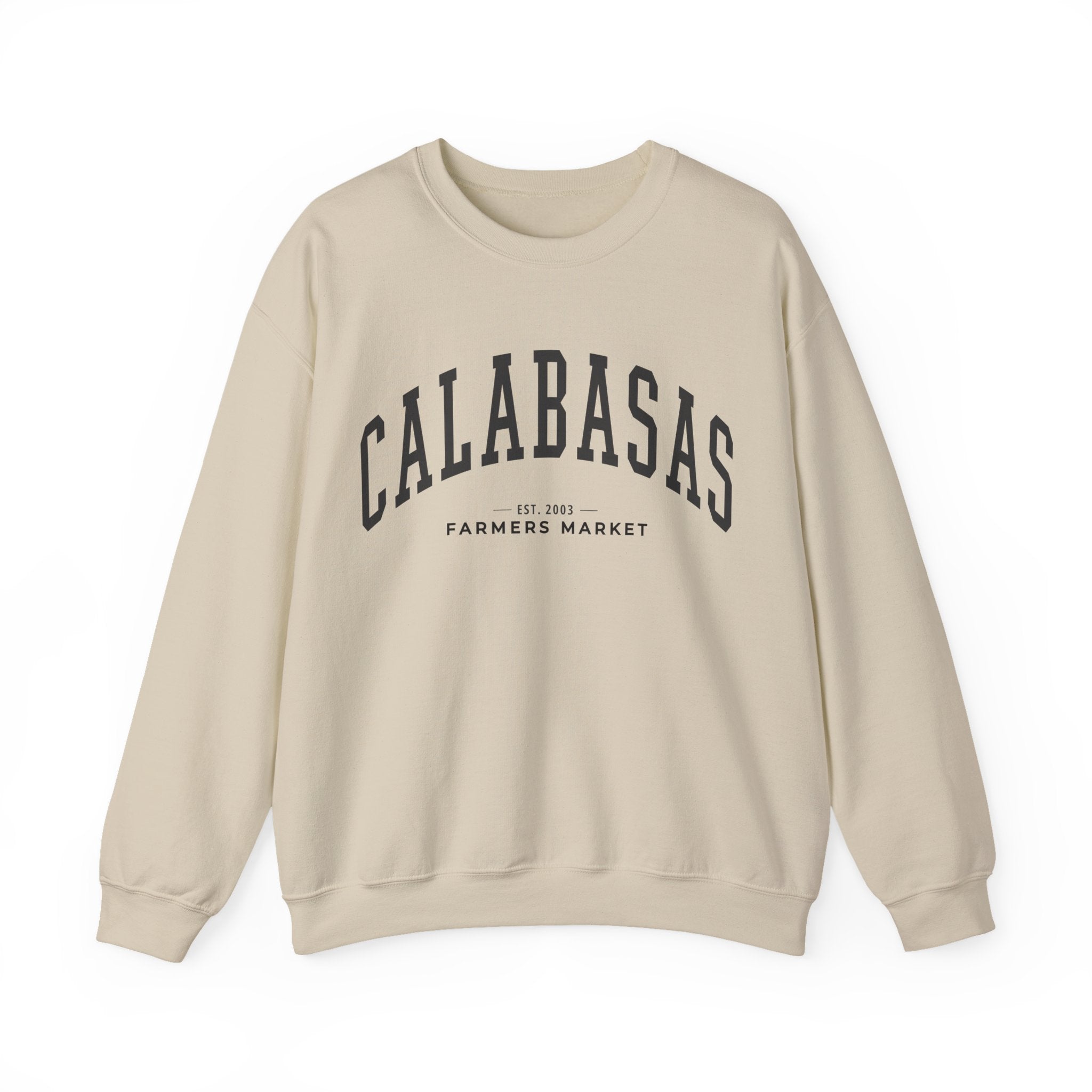 Calabasas Farmers Market Collegiate Crewneck (Large City Text)