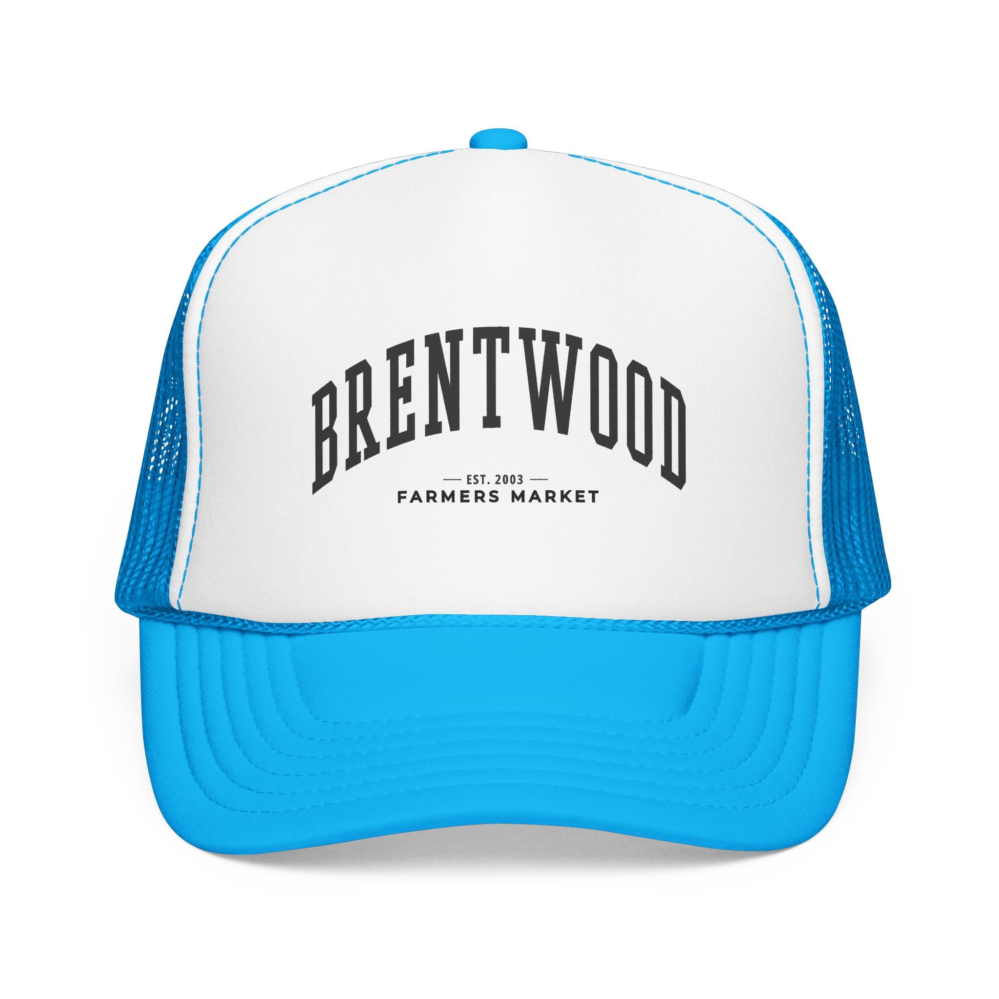 Brentwood Farmers Market Trucker Hat (Large City Text)