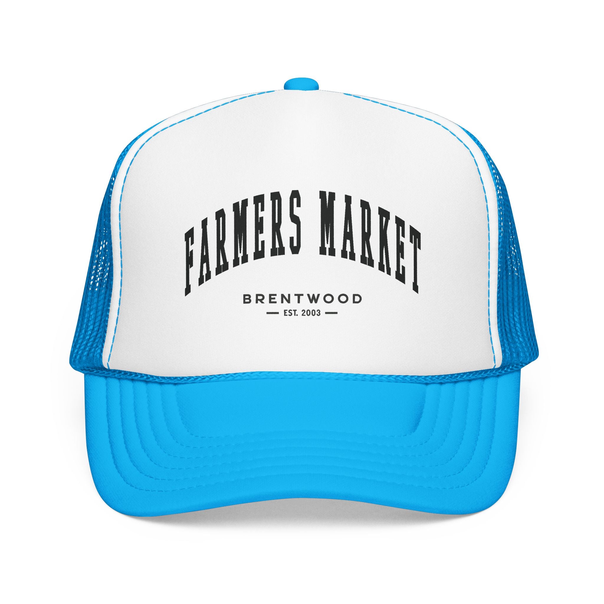 Brentwood Farmers Market Trucker Hat (Small City Text)