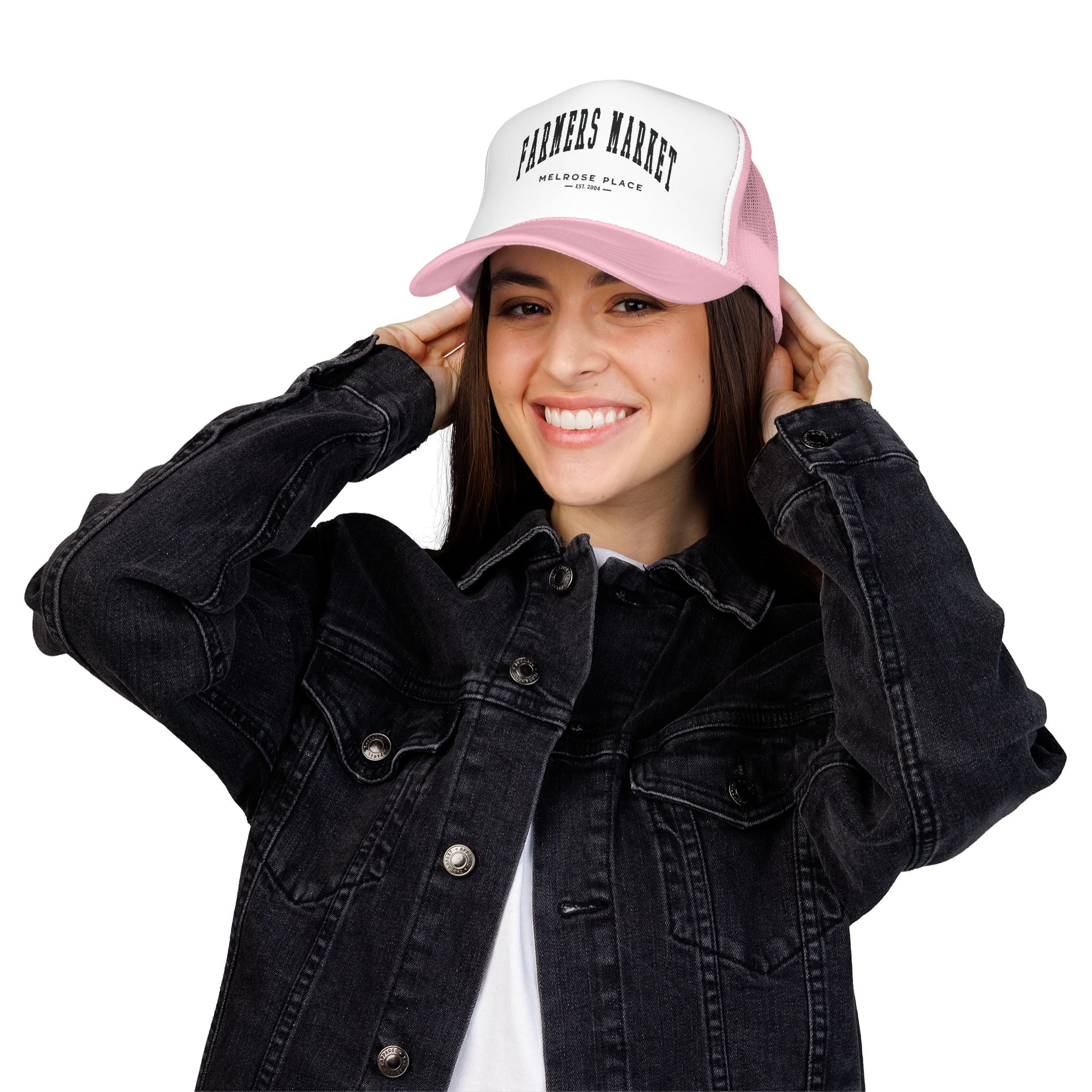 Melrose Place Market Trucker Hat (Small City Text)