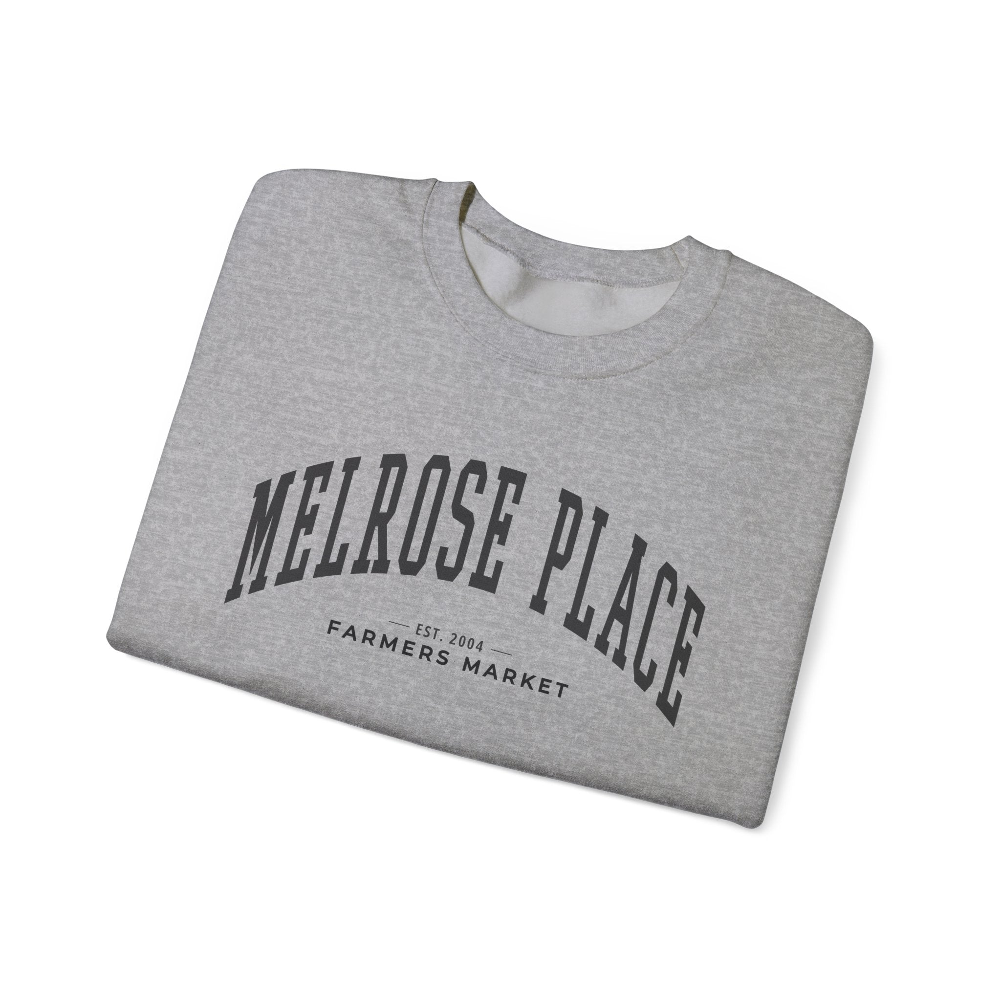 Melrose Place Farmers Market Collegiate Crewneck (Large City Text)