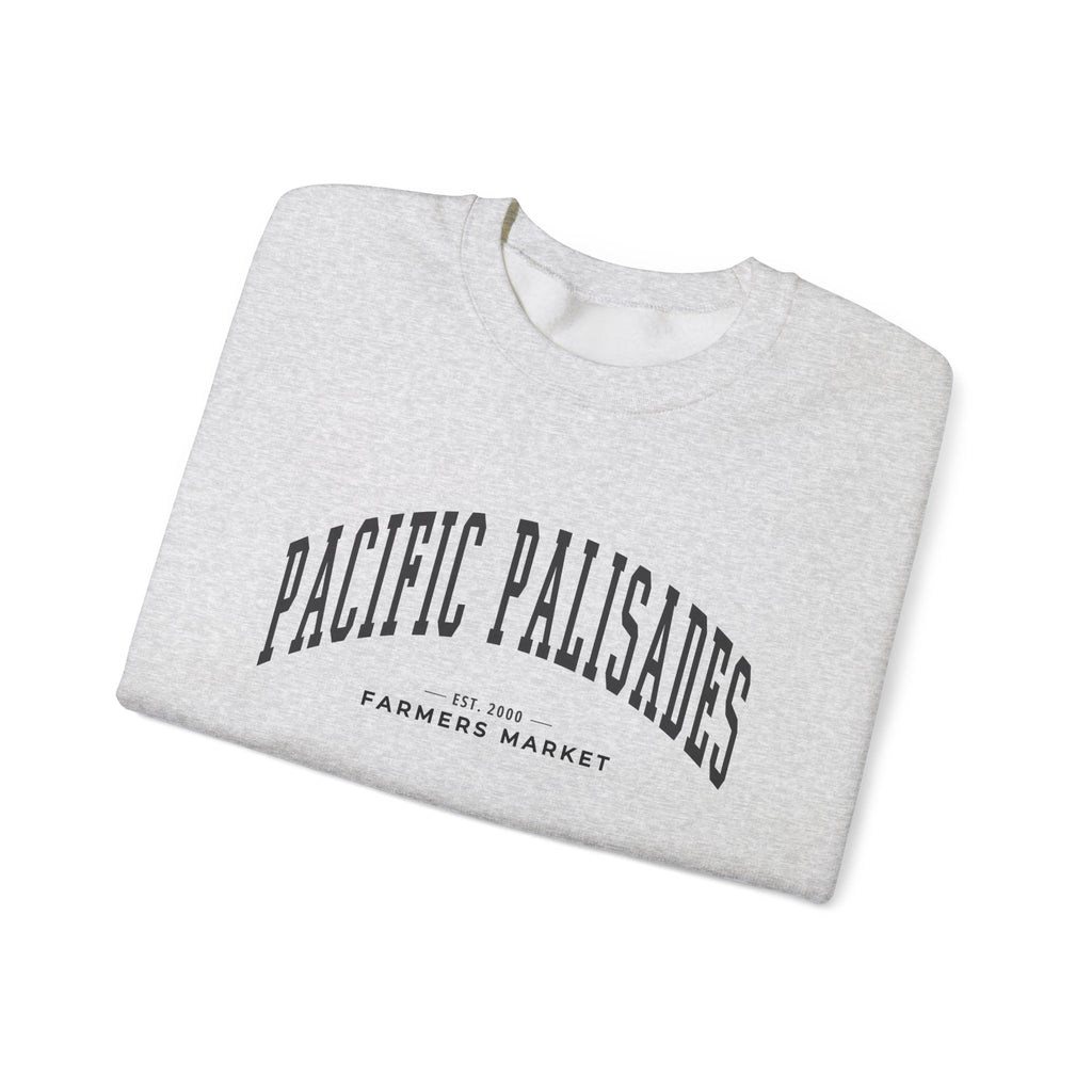 Pacific Palisades Farmers Market Collegiate Crewneck (Large City Text)