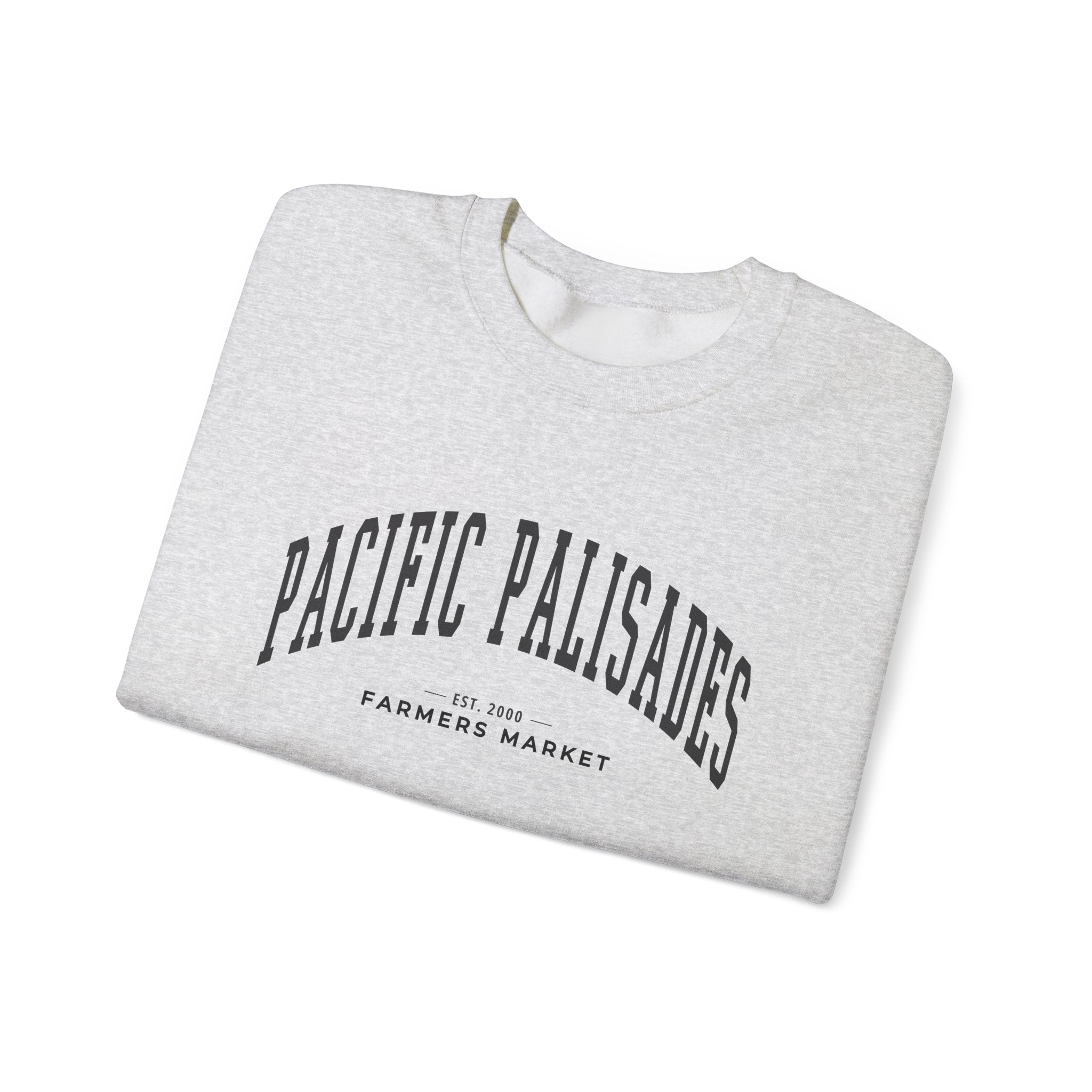Pacific Palisades Farmers Market Collegiate Crewneck (Large City Text)