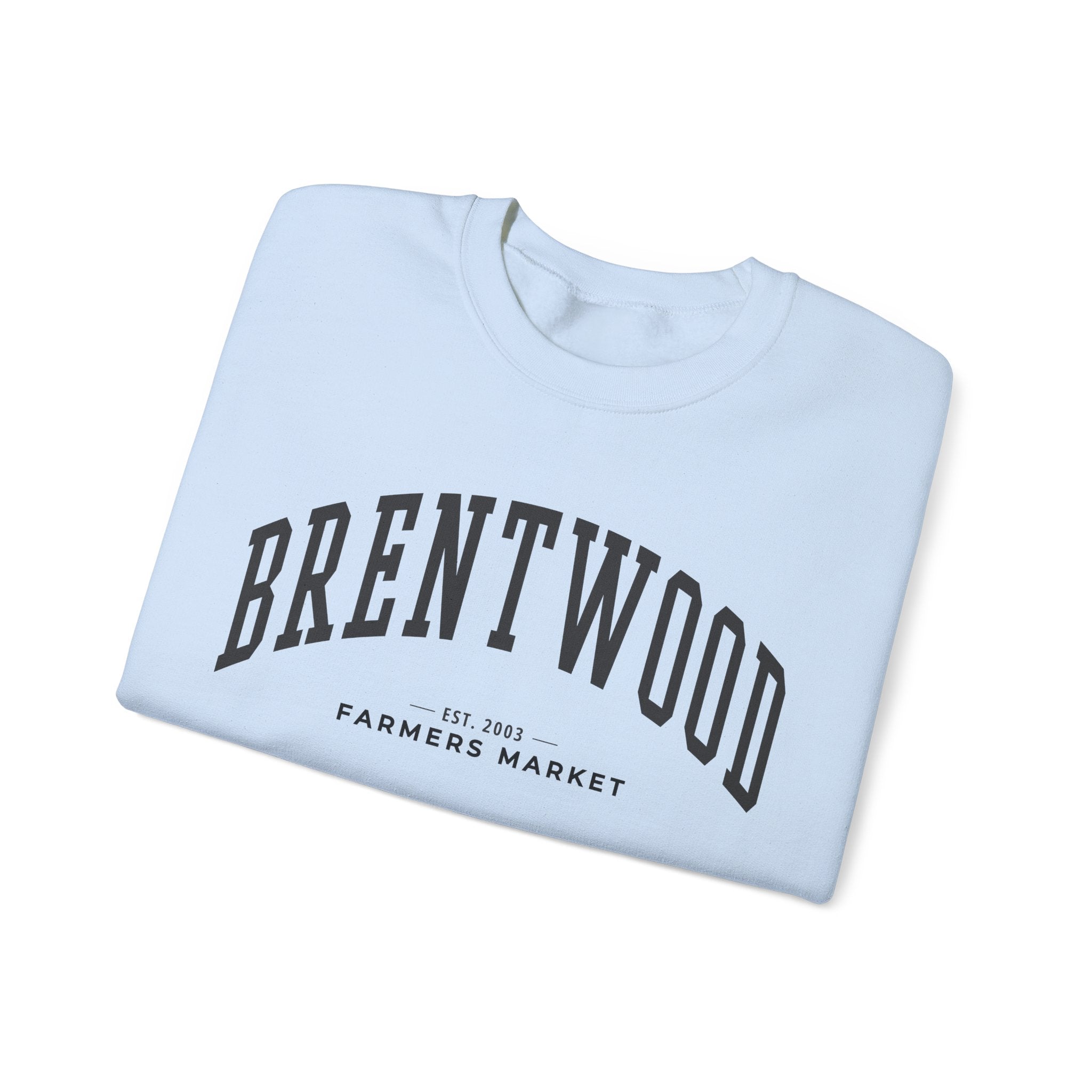 Brentwood Farmers Market Sweatshirt (Large City Text)