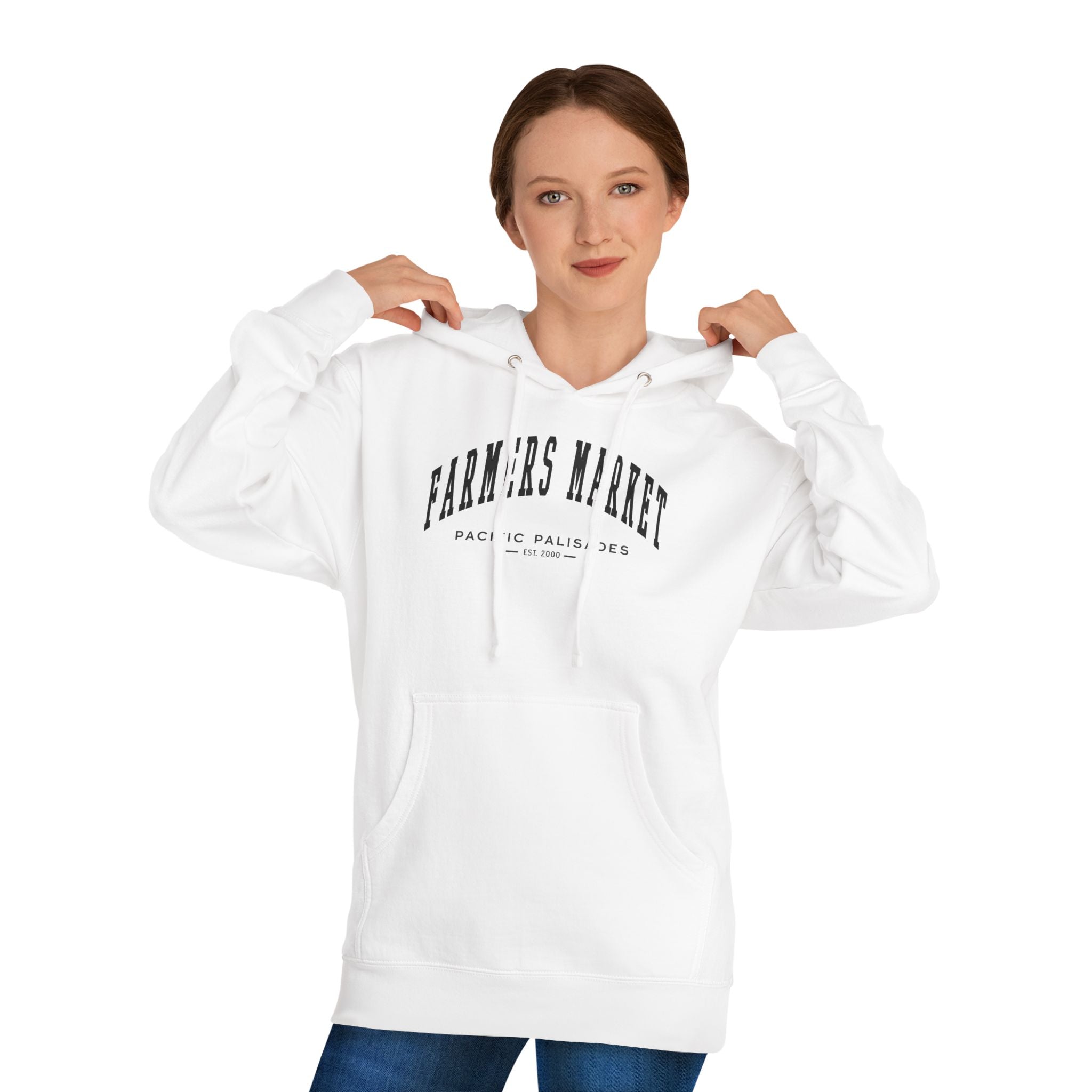 Pacific Palisades Farmers Market Collegiate Hoodie (Small City Text)