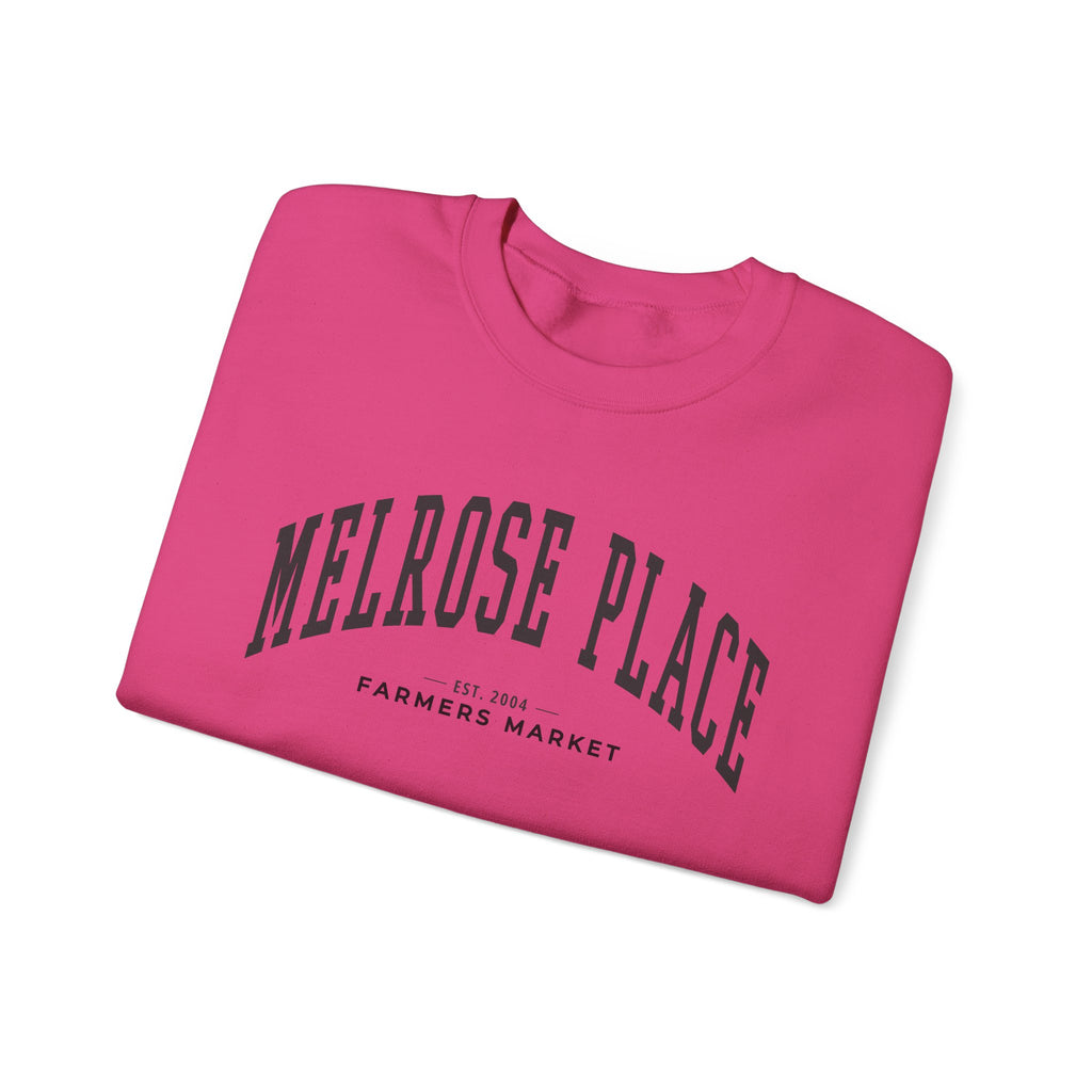 Melrose Place Farmers Market Collegiate Crewneck (Large City Text)