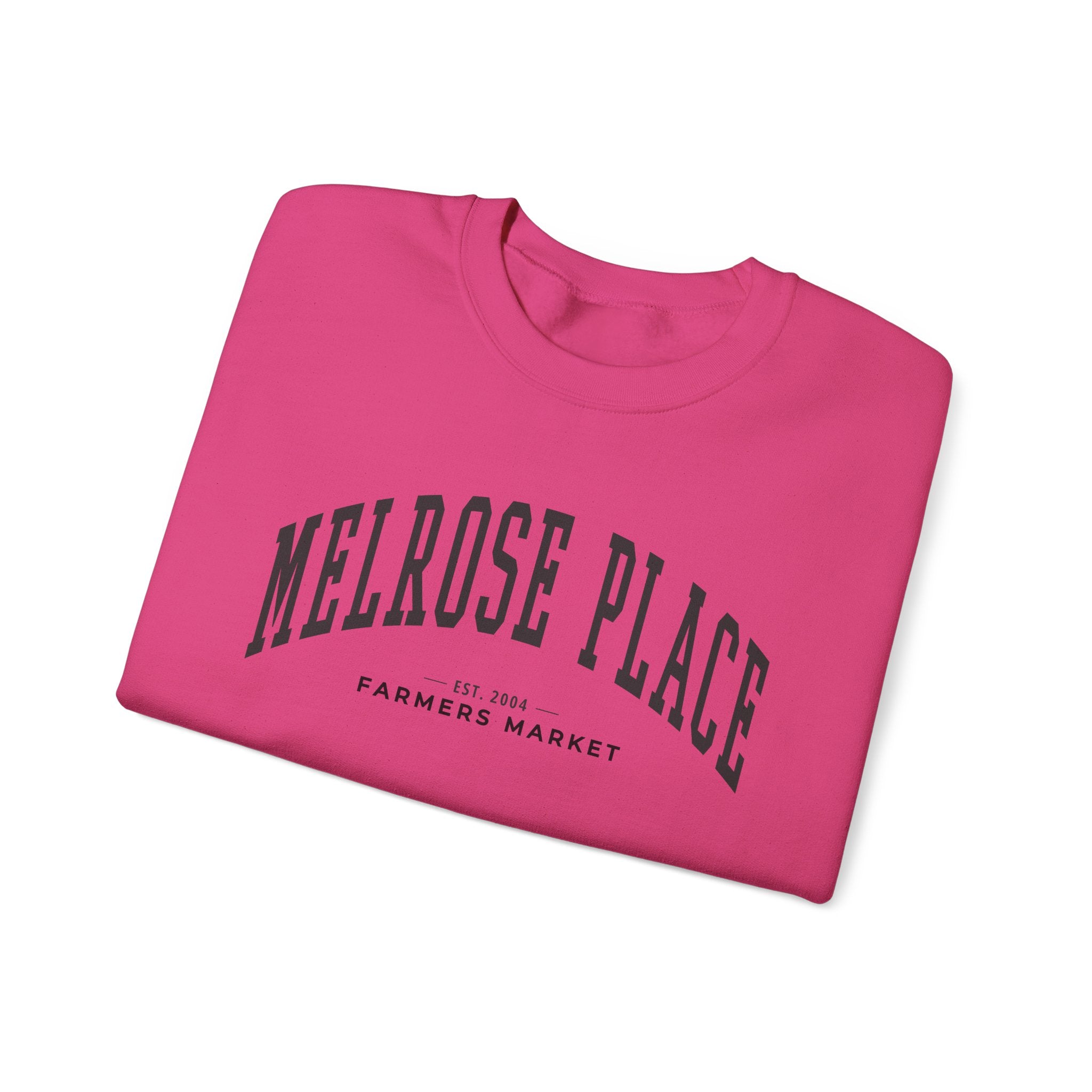Melrose Place Farmers Market Collegiate Crewneck (Large City Text)