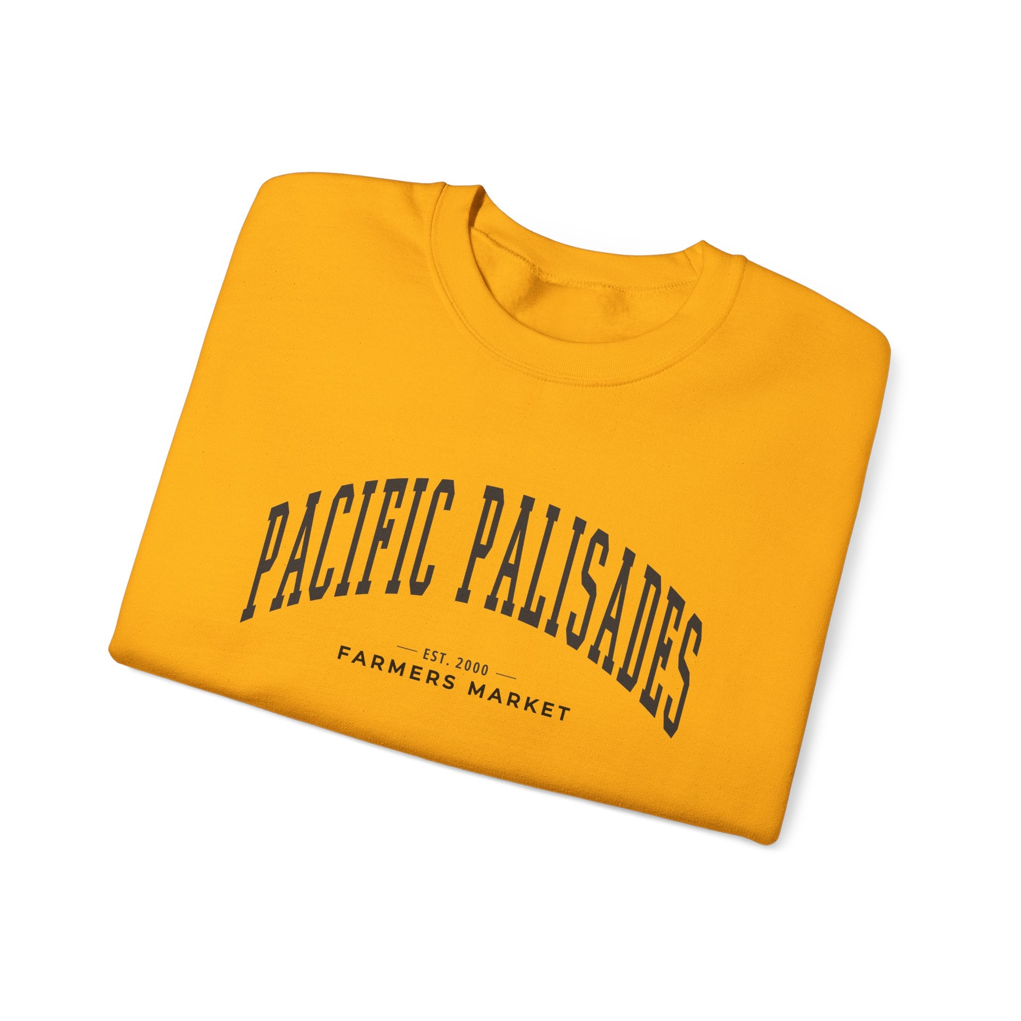 Pacific Palisades Farmers Market Collegiate Crewneck (Large City Text)