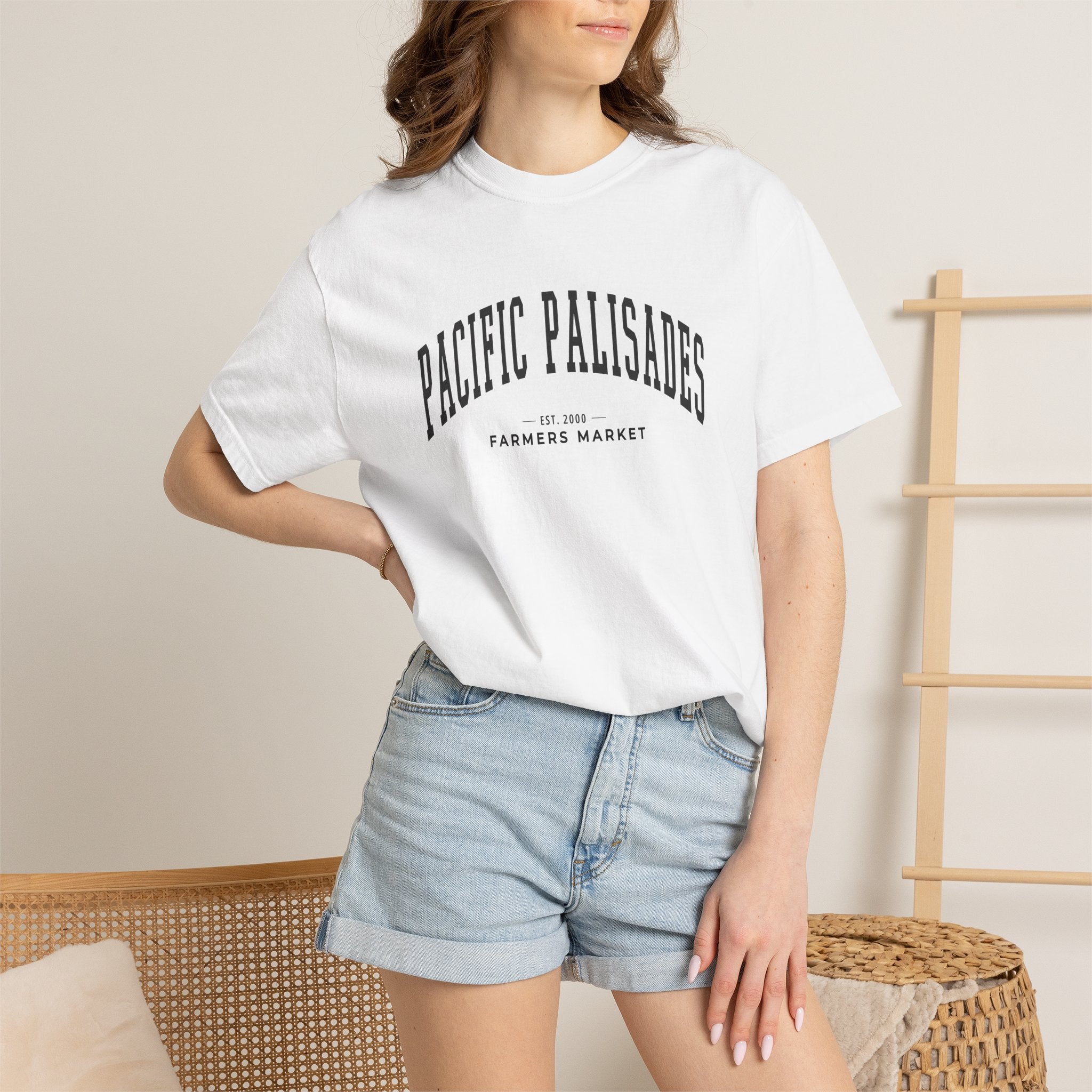 Pacific Palisades Farmers Market Tee (Large City Text)