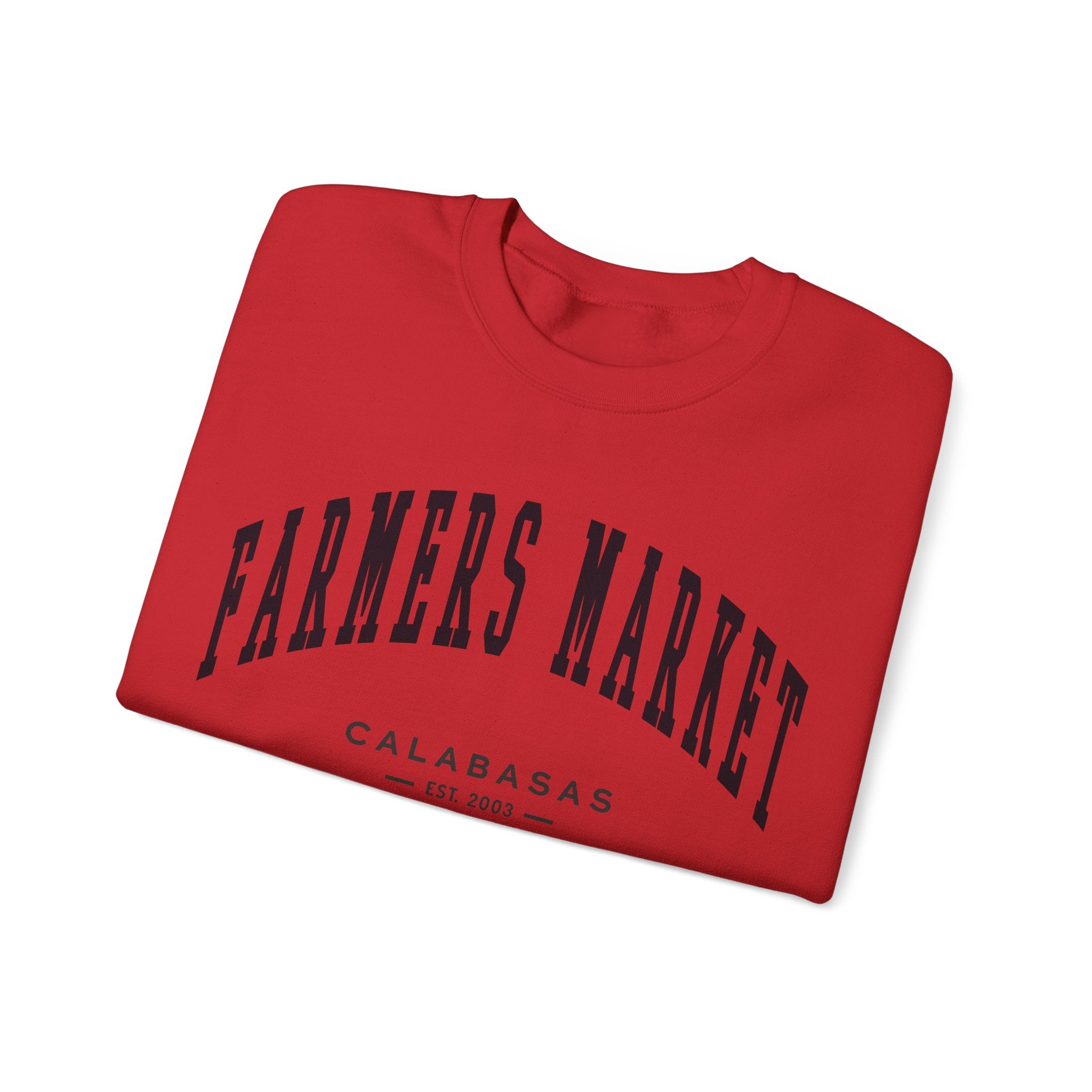 Calabasas Farmers Market Collegiate Crewneck (Small City Text)