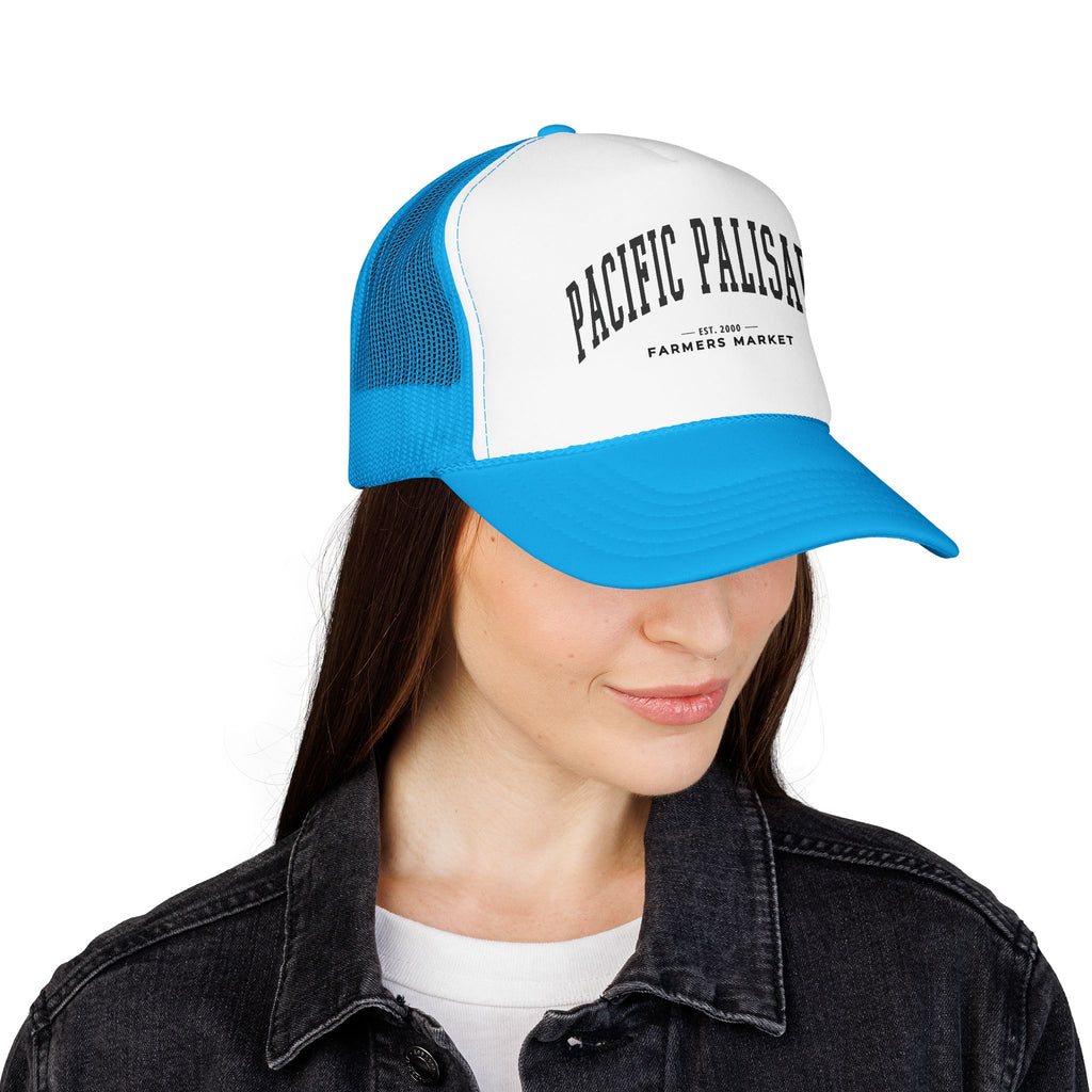 Pacific Palisades Market Trucker Hat (Large City Text)