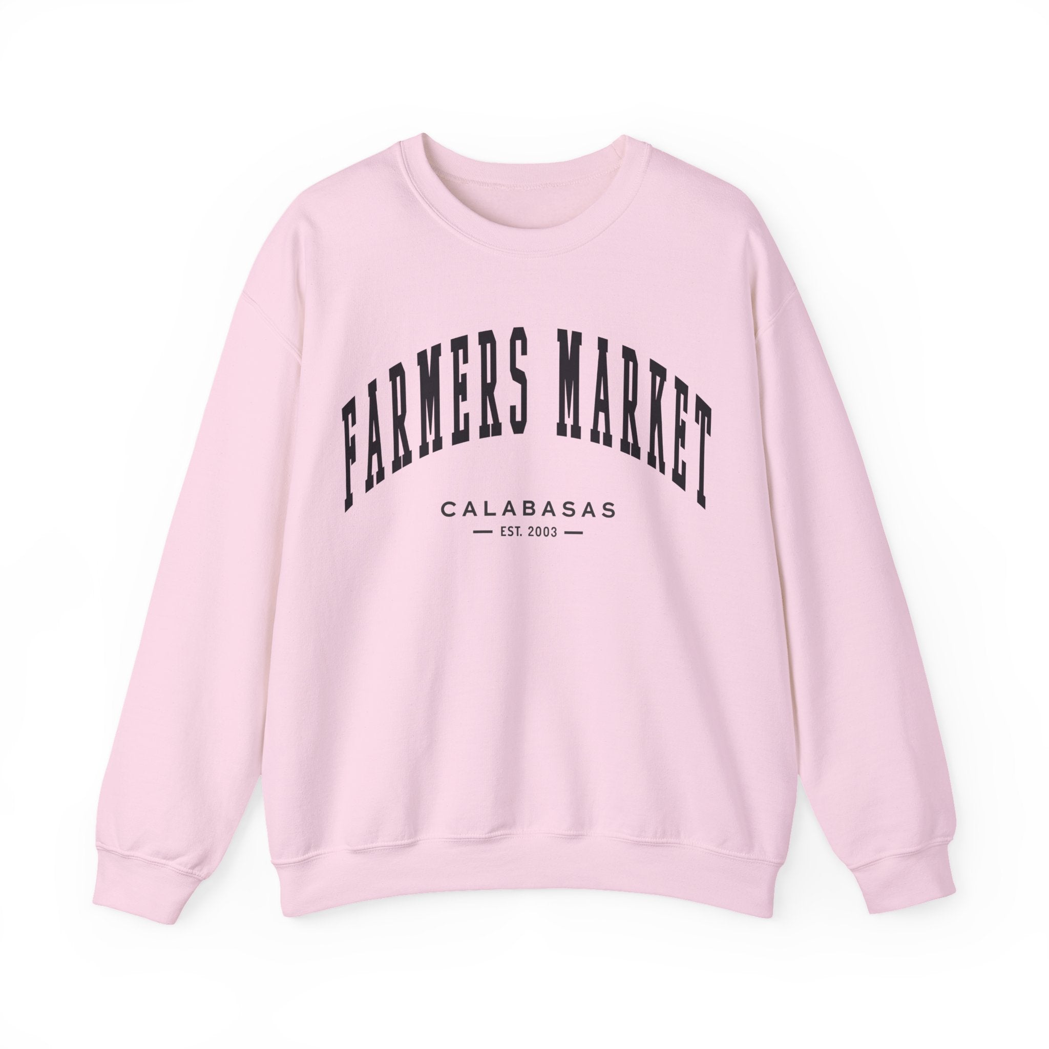Calabasas Farmers Market Collegiate Crewneck (Small City Text)
