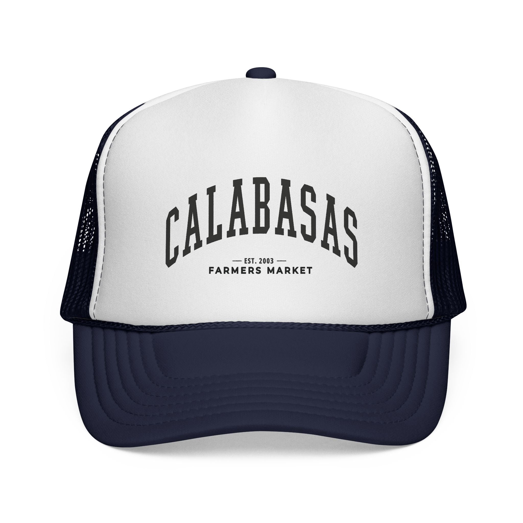 Calabasas Farmers Market Trucker Hat (Large City Text)
