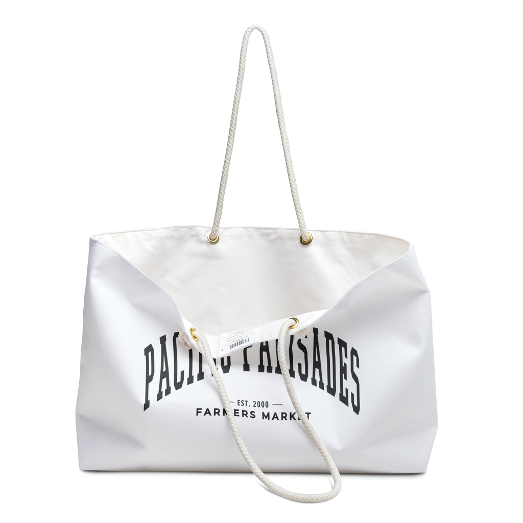 Pacific Palisades Market Weekender Rope Tote (Large City Text)