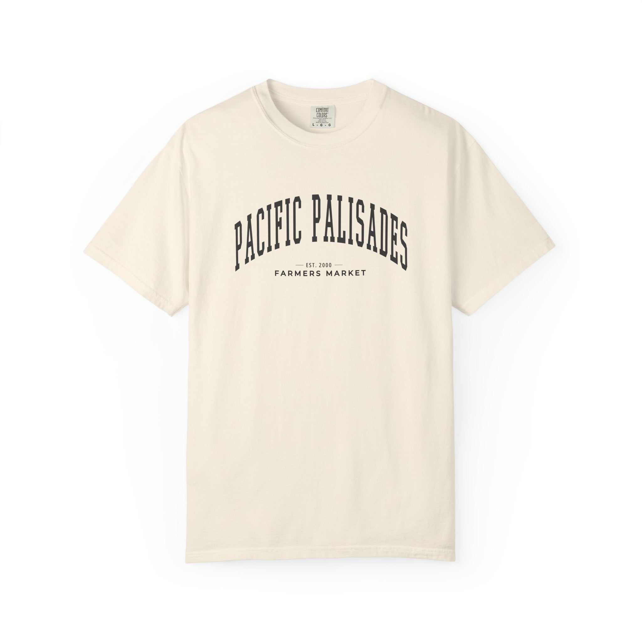 Pacific Palisades Farmers Market Tee (Large City Text)