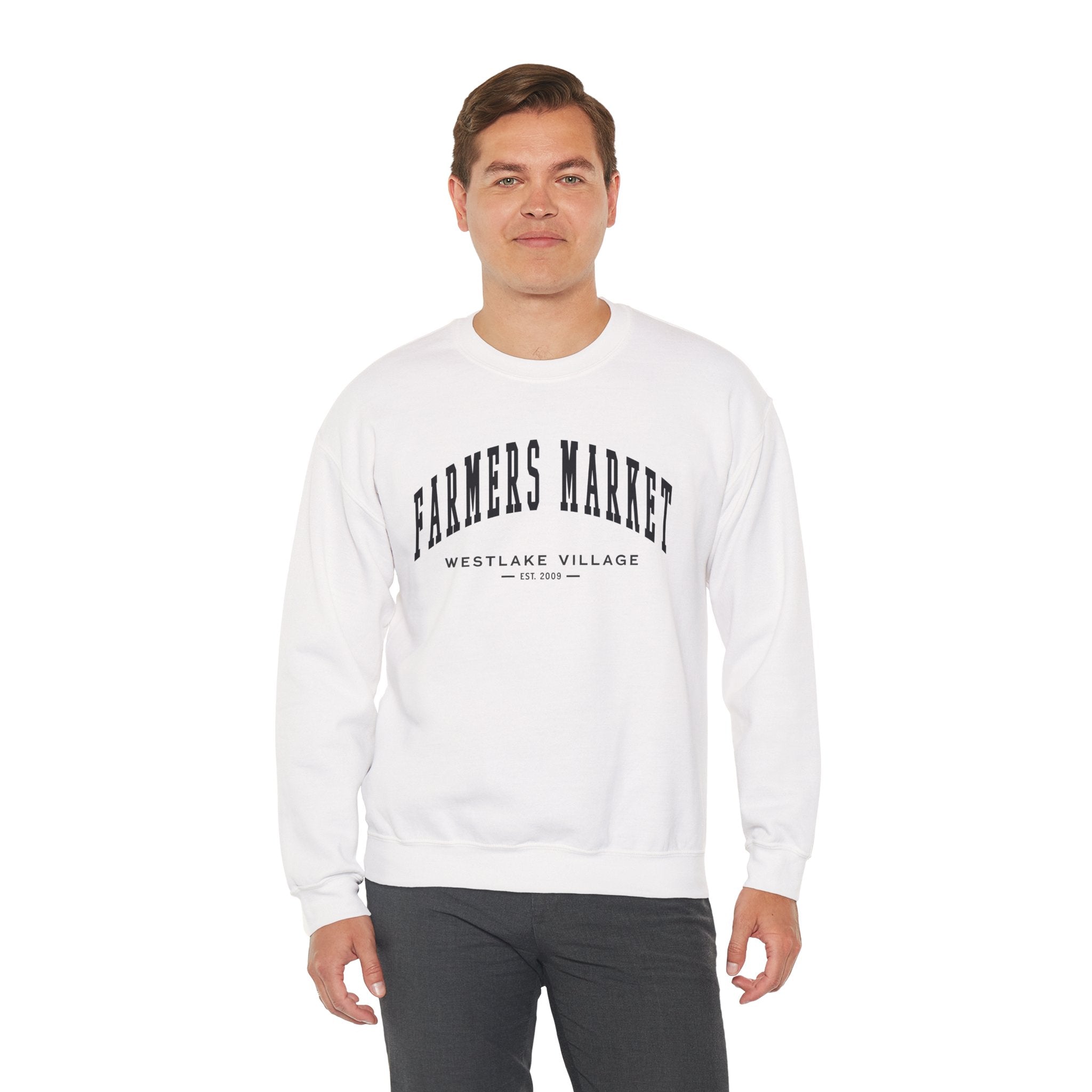 Westlake Village Farmers Market Collegiate Crewneck (Small City Text)