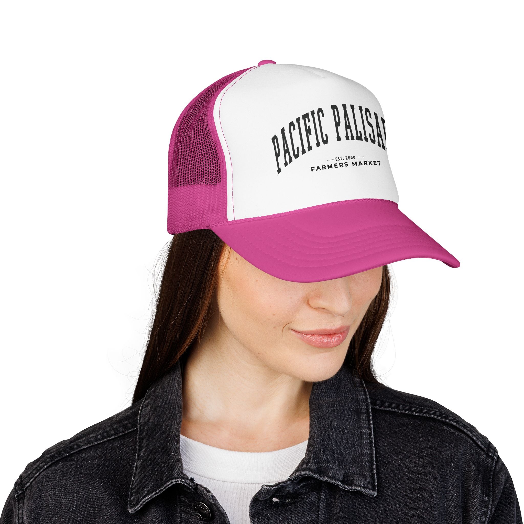 Pacific Palisades Market Trucker Hat (Large City Text)