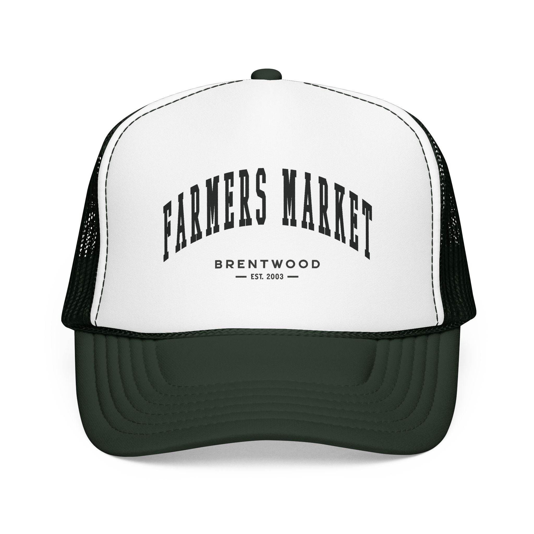 Brentwood Farmers Market Trucker Hat (Small City Text)