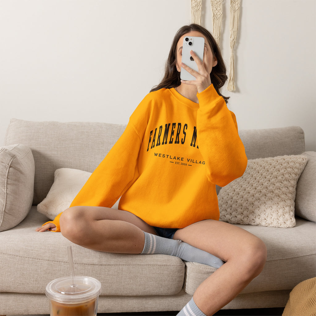 Westlake Village Farmers Market Collegiate Crewneck (Small City Text)