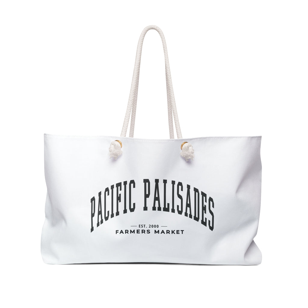 Pacific Palisades Market Weekender Rope Tote (Large City Text)