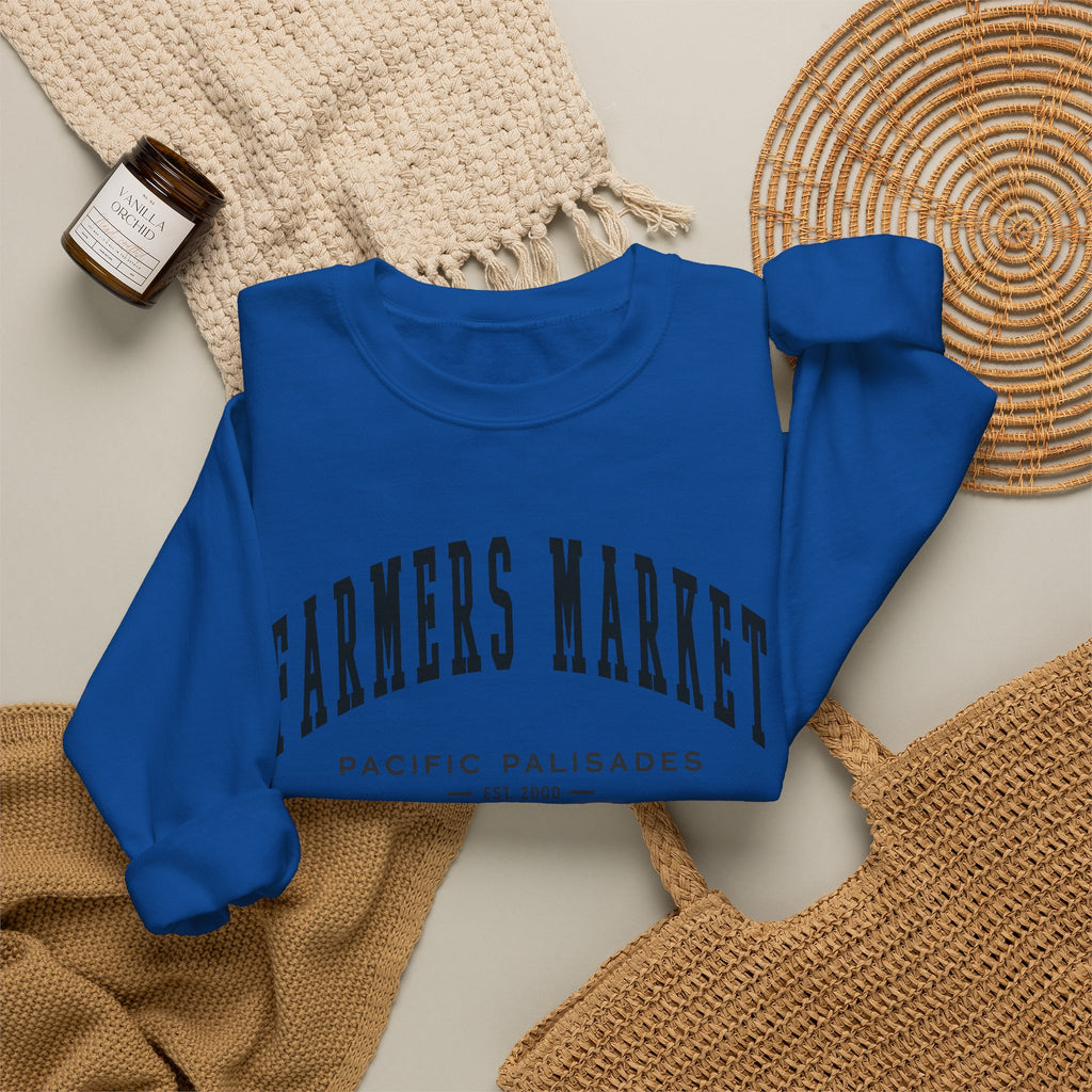Pacific Palisades Farmers Market Collegiate Sweatshirt (Small City Text)