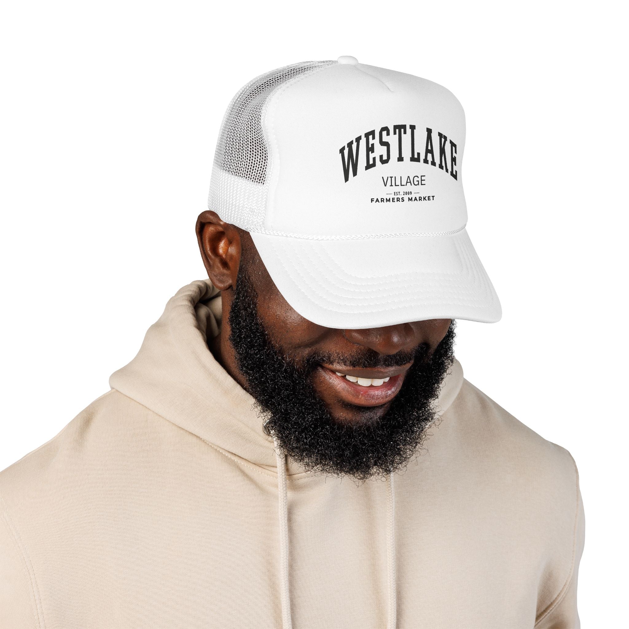 Westlake Village Market Trucker Hat (Large City Text)