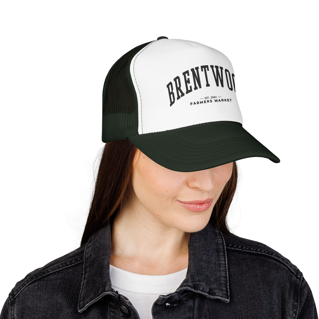 Brentwood Farmers Market Trucker Hat (Large City Text)