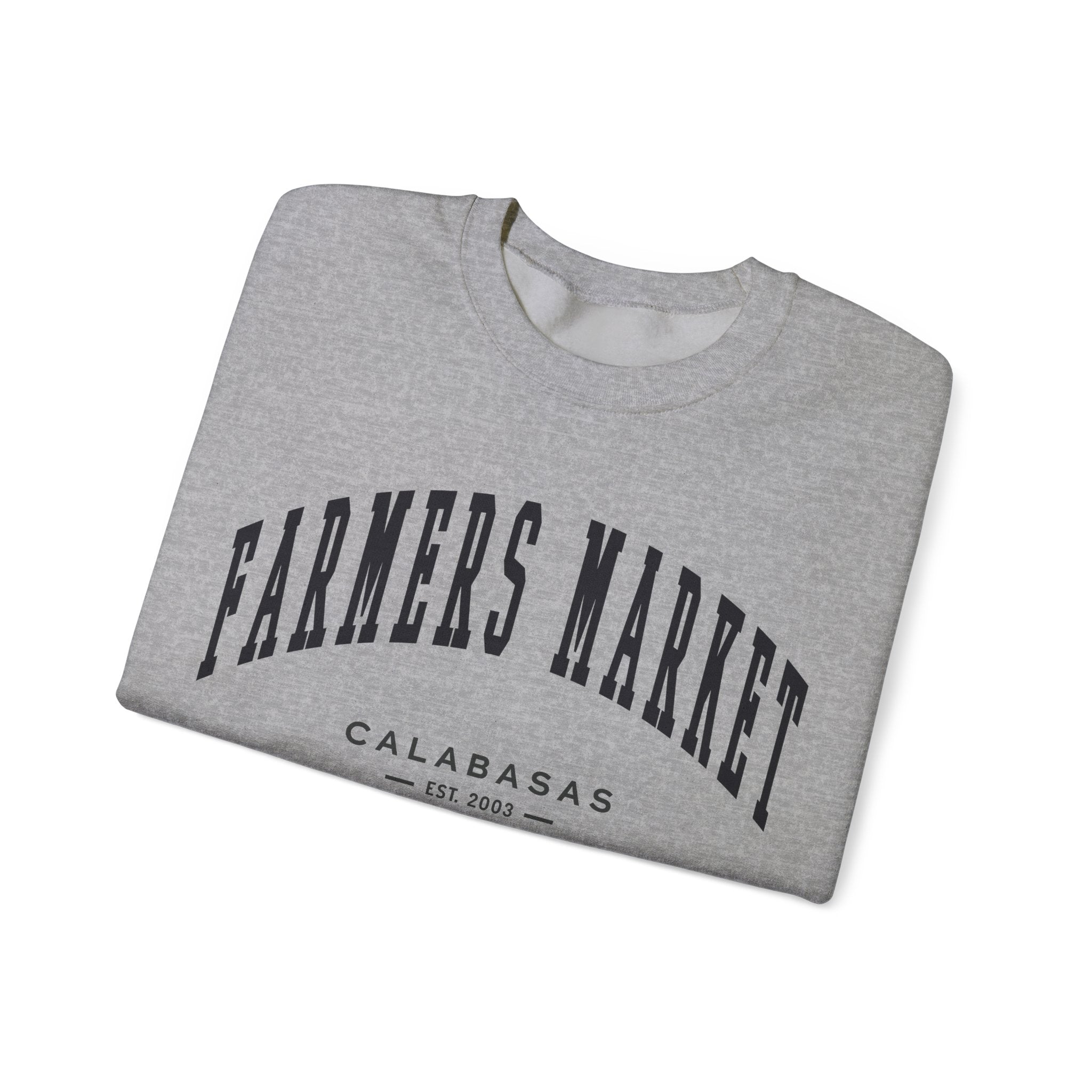 Calabasas Farmers Market Collegiate Crewneck (Small City Text)