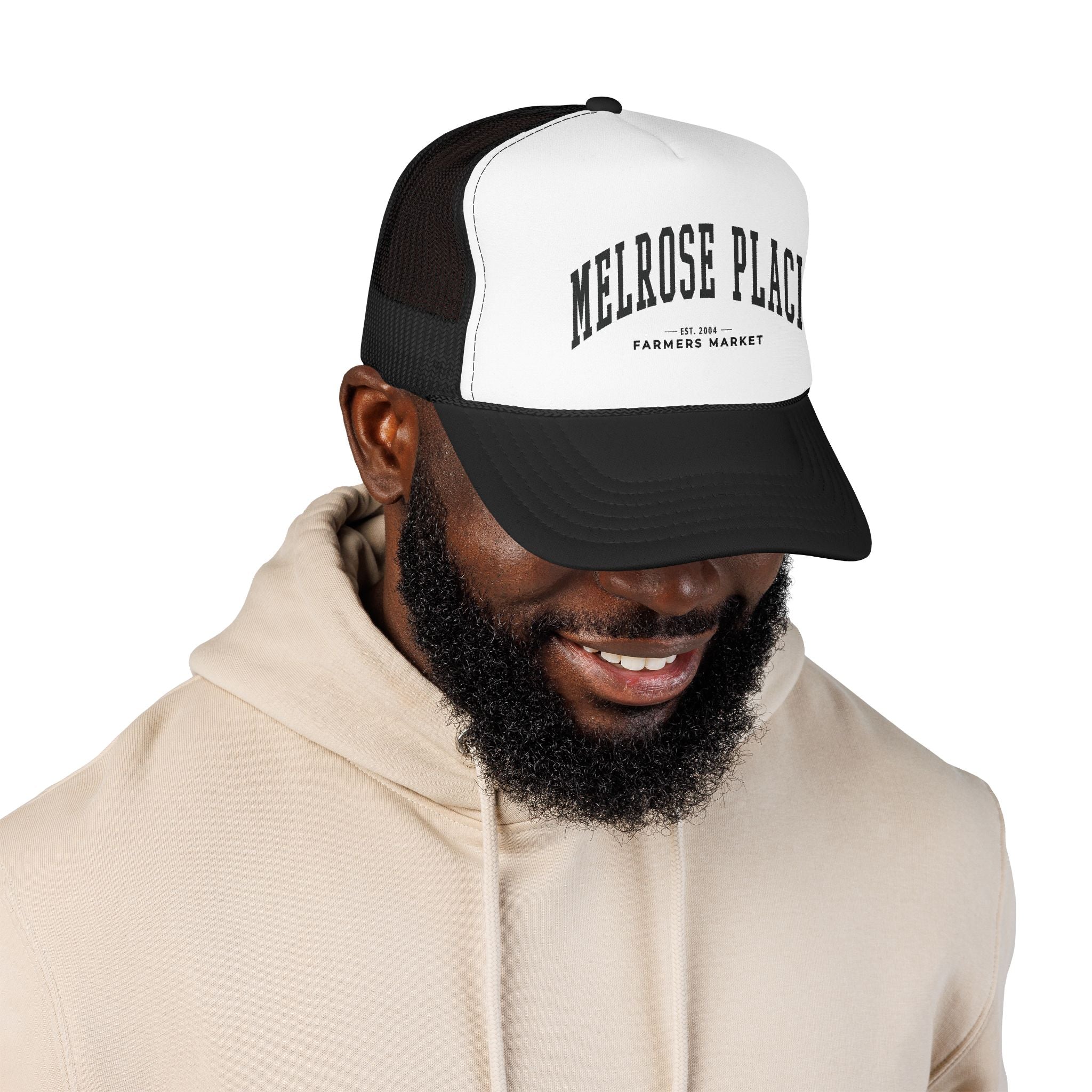 Melrose Place Market Trucker Hat (Large City Text)