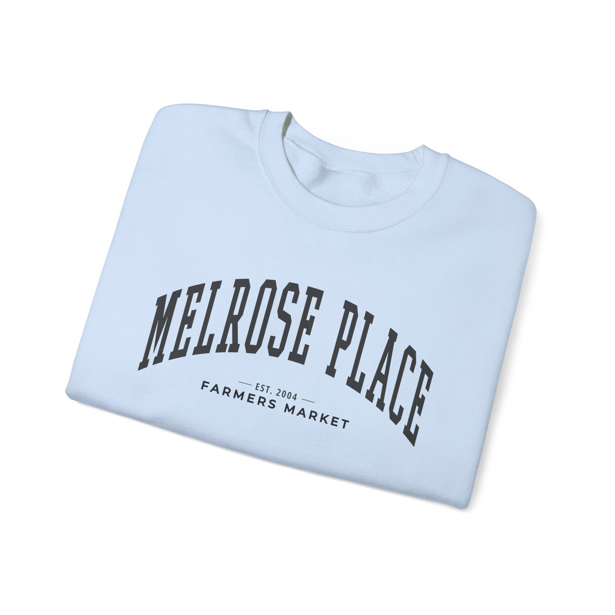 Melrose Place Farmers Market Collegiate Crewneck (Large City Text)