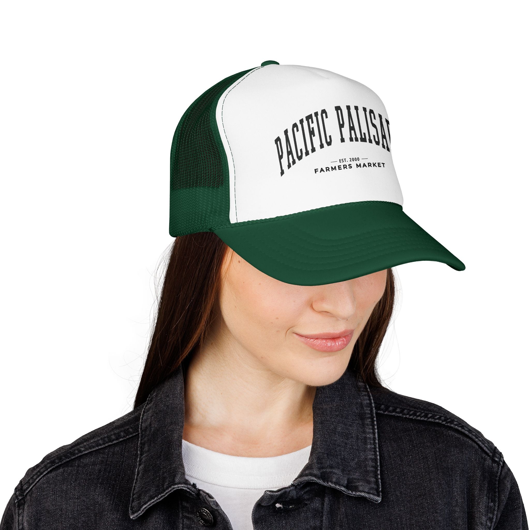 Pacific Palisades Market Trucker Hat (Large City Text)