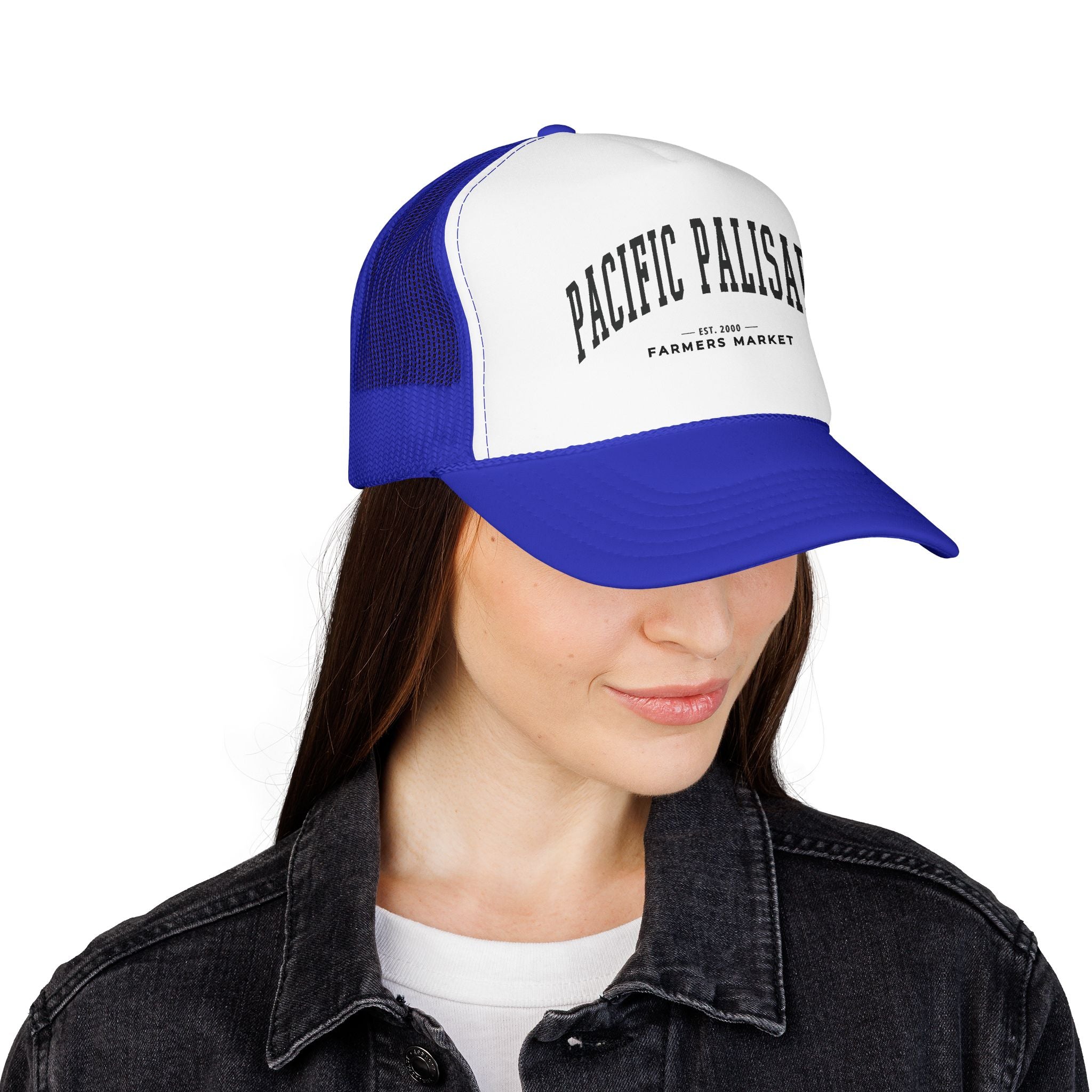 Pacific Palisades Market Trucker Hat (Large City Text)