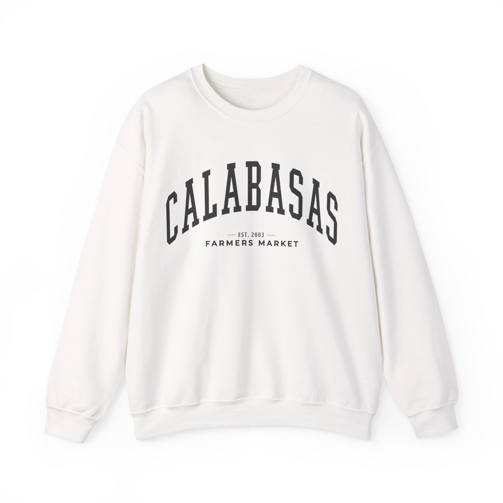 Calabasas Farmers Market Collegiate Crewneck (Large City Text)