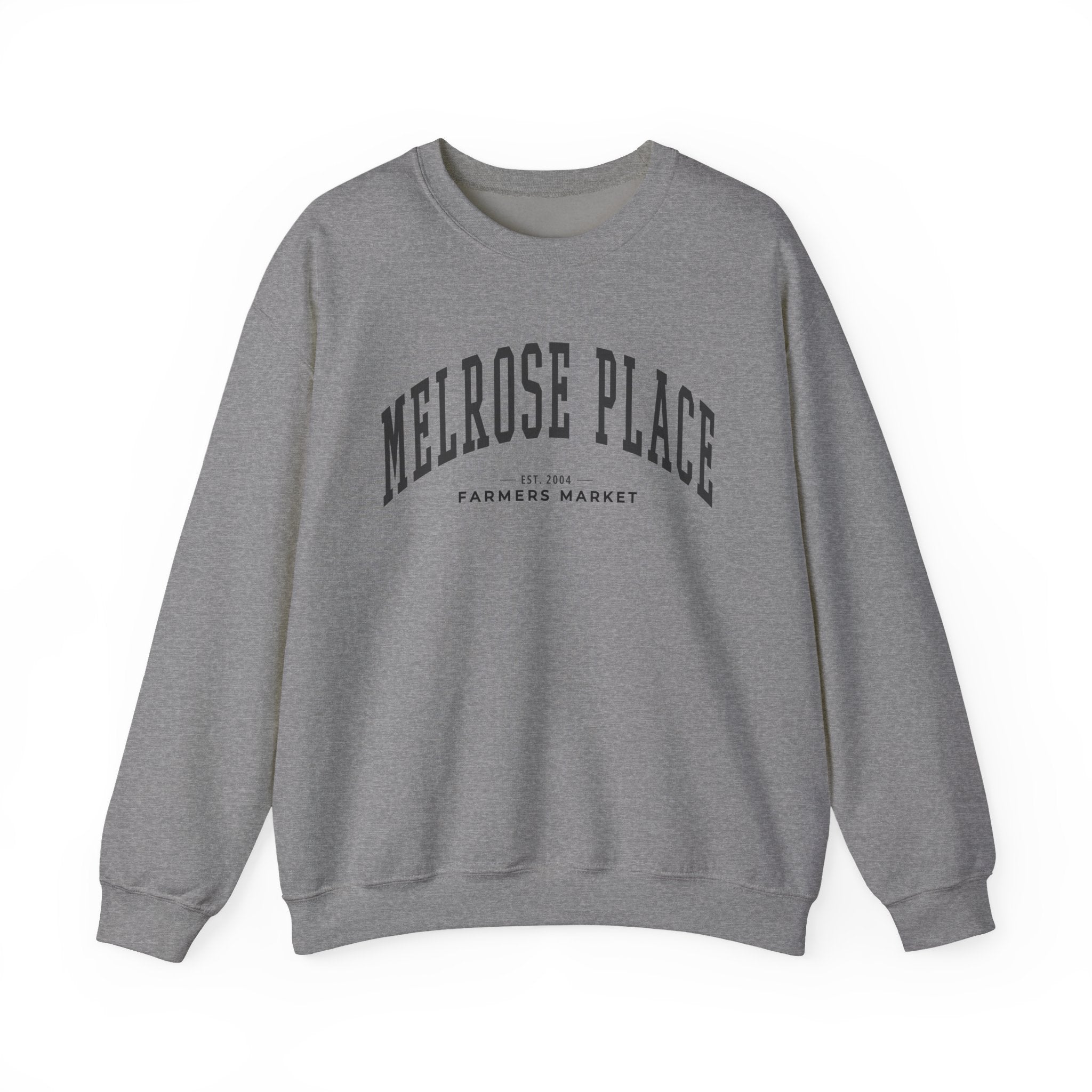 Melrose Place Farmers Market Collegiate Crewneck (Large City Text)