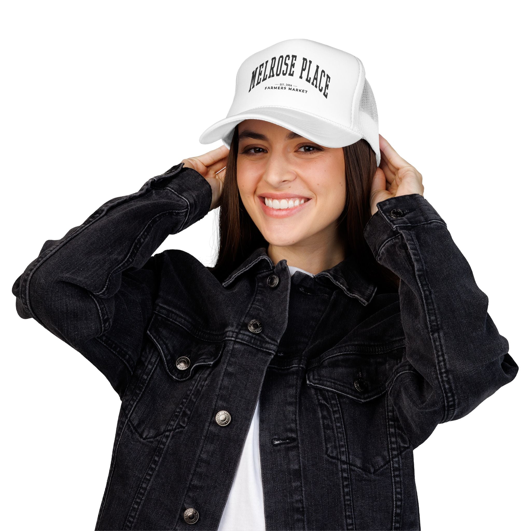Melrose Place Market Trucker Hat (Large City Text)