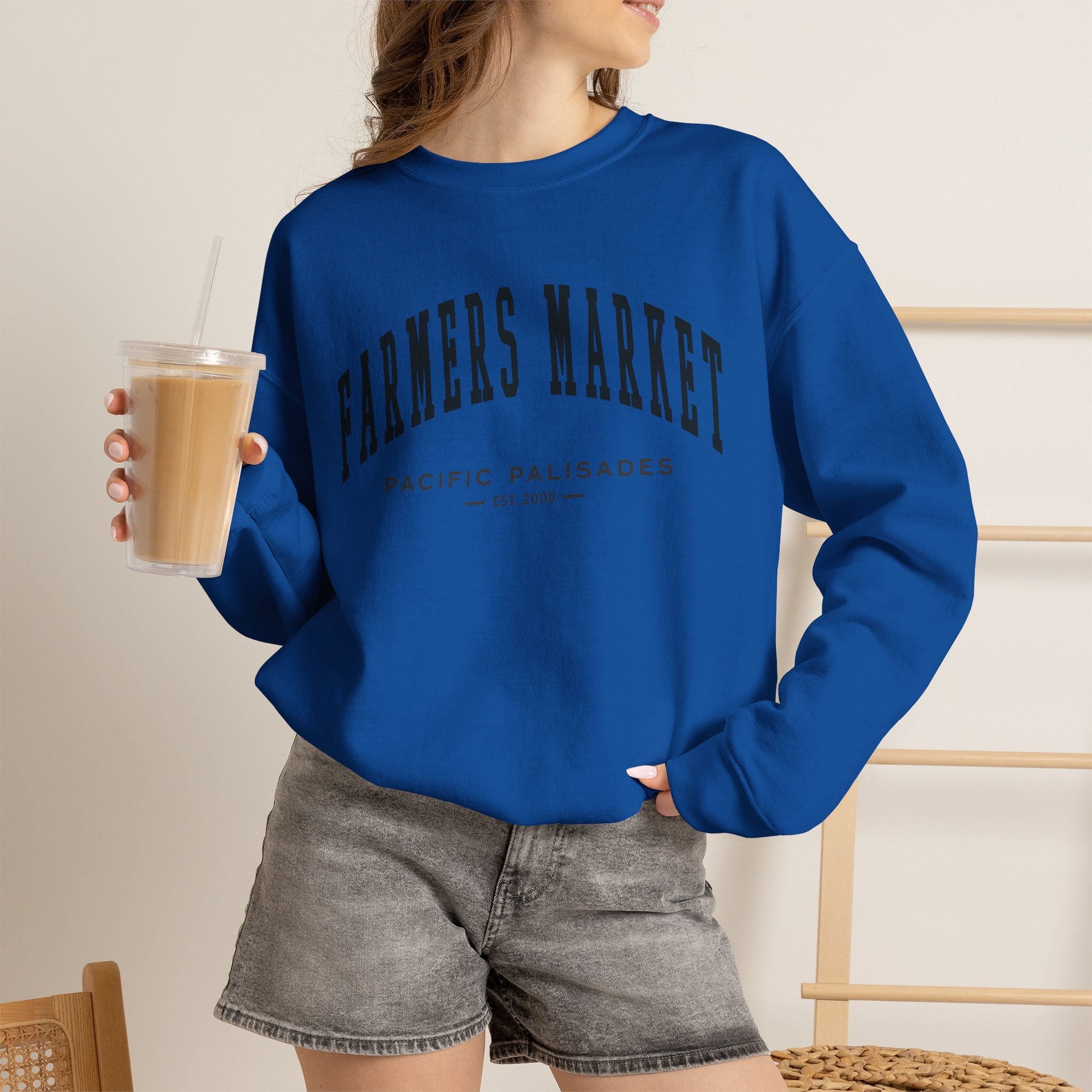 Pacific Palisades Farmers Market Collegiate Sweatshirt (Small City Text)