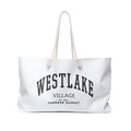 Westlake Village Market Weekender Rope Tote (Large City Text)