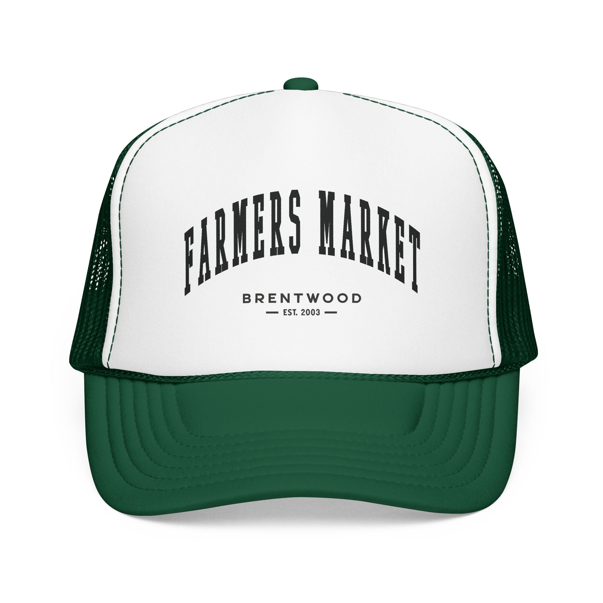 Brentwood Farmers Market Trucker Hat (Small City Text)