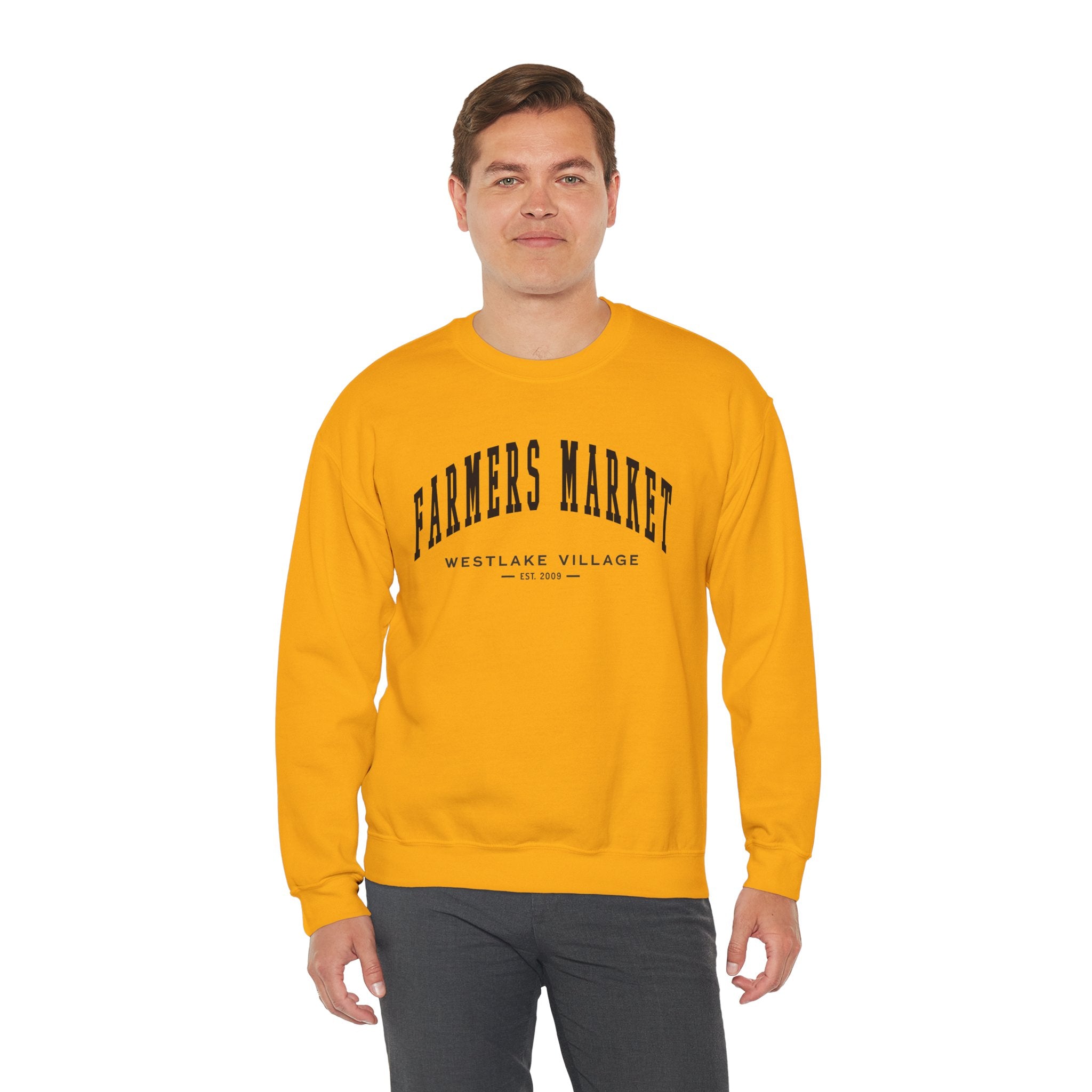 Westlake Village Farmers Market Collegiate Crewneck (Small City Text)