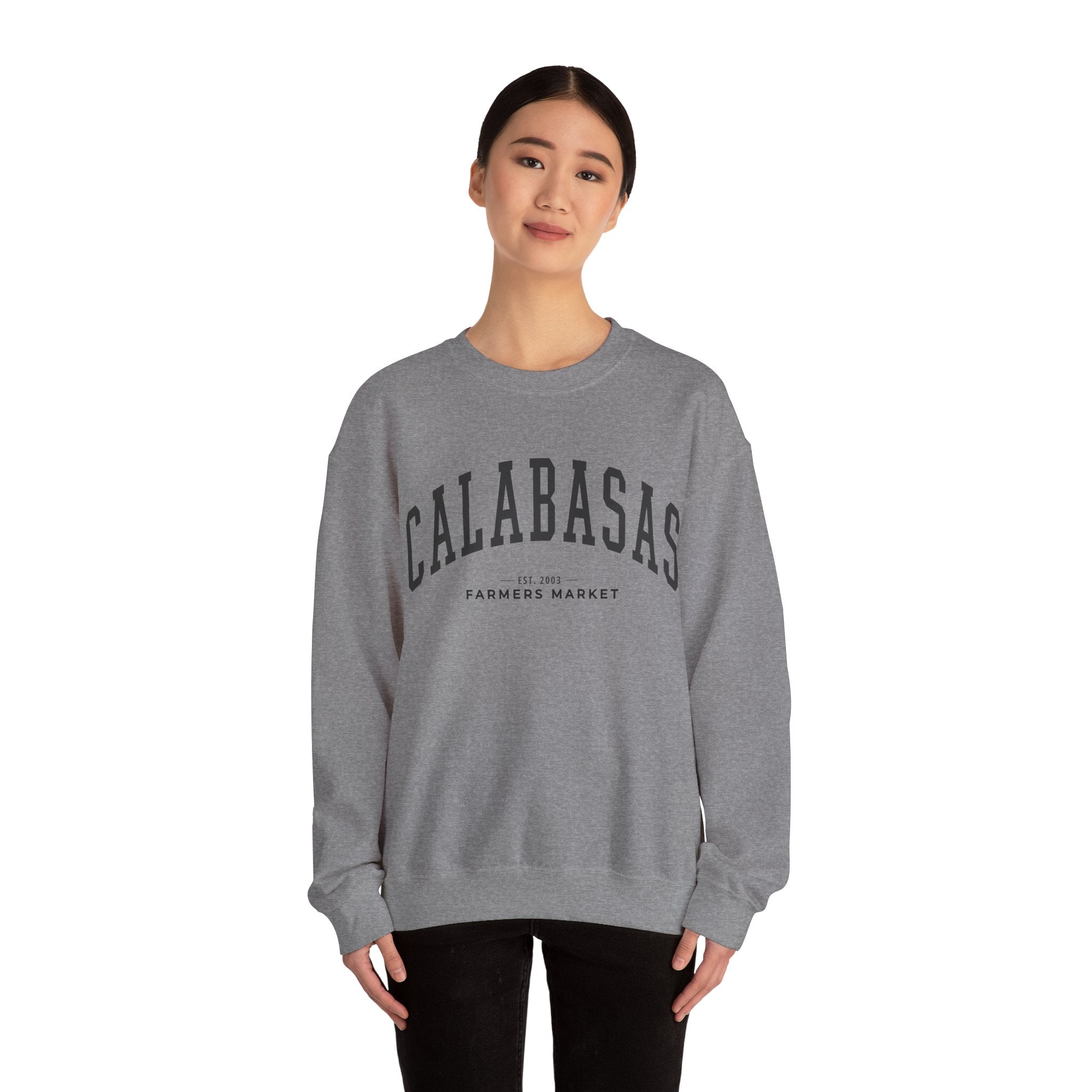 Calabasas Farmers Market Collegiate Crewneck (Large City Text)