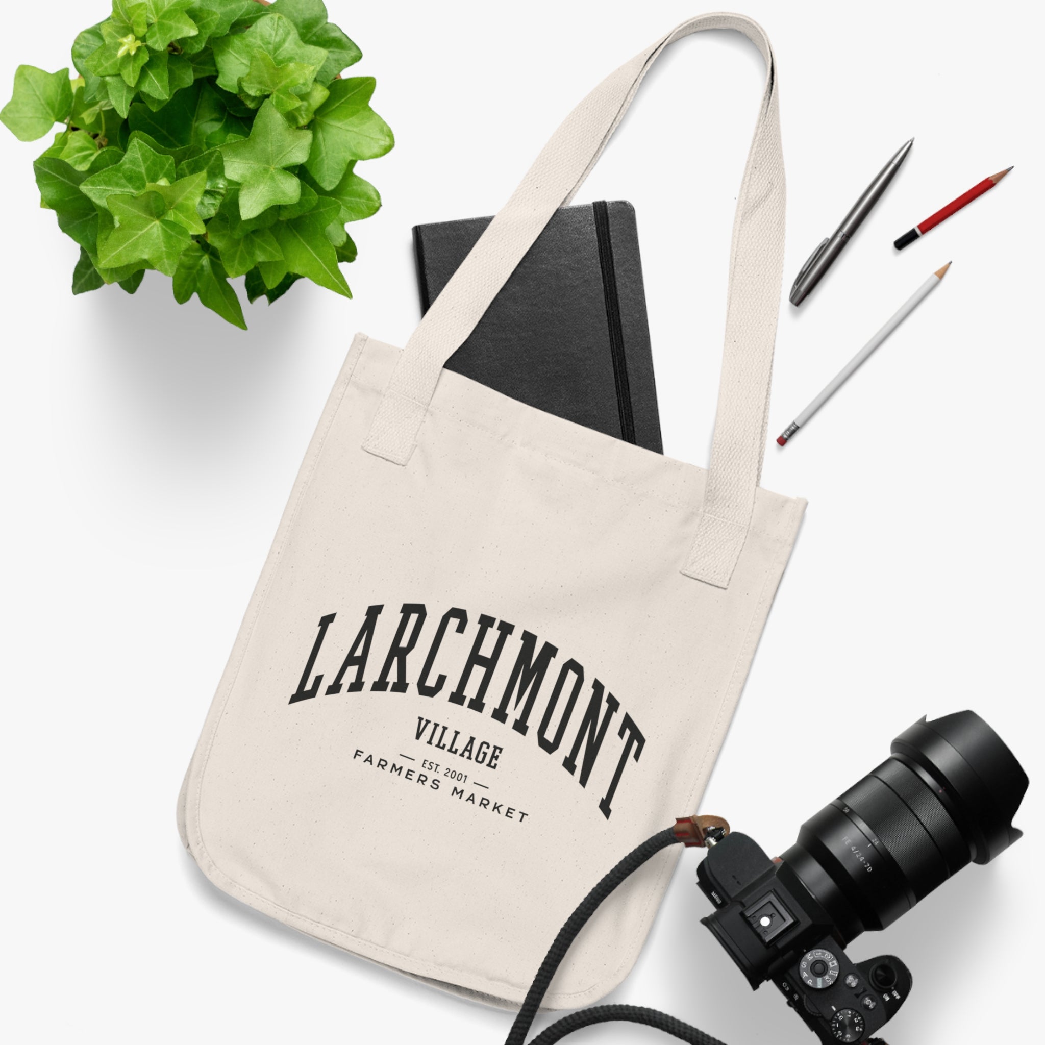 Larchmont Village Market Tote (Large City Text)