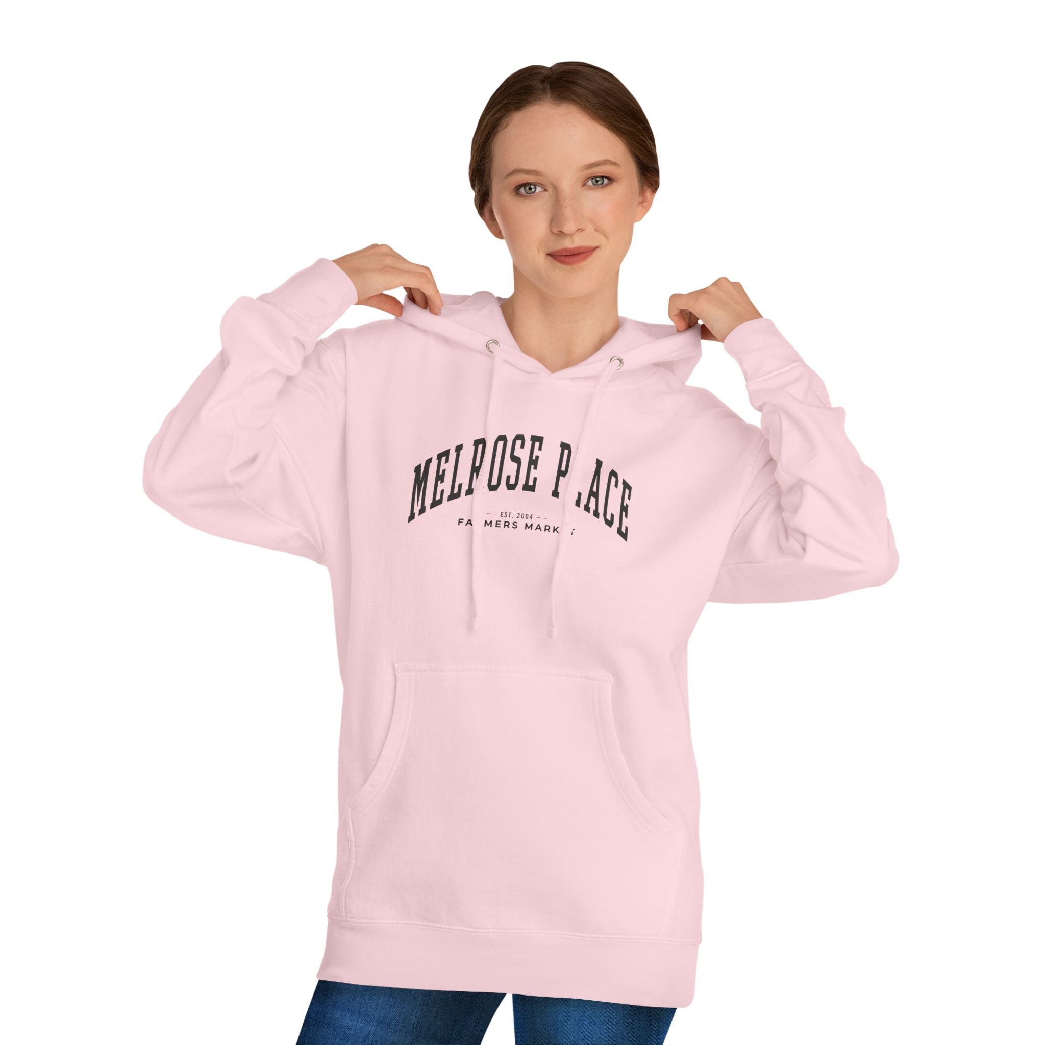 Melrose Place Farmers Market Collegiate Hoodie (Large City Text)
