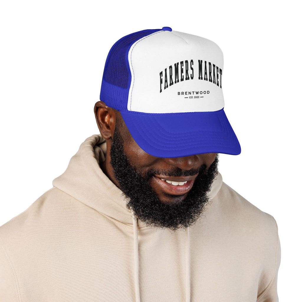 Brentwood Farmers Market Trucker Hat (Small City Text)