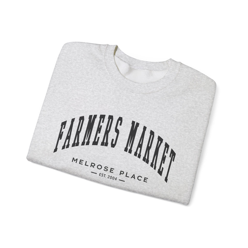 Melrose Place Farmers Market Collegiate Crewneck (Small City Text)